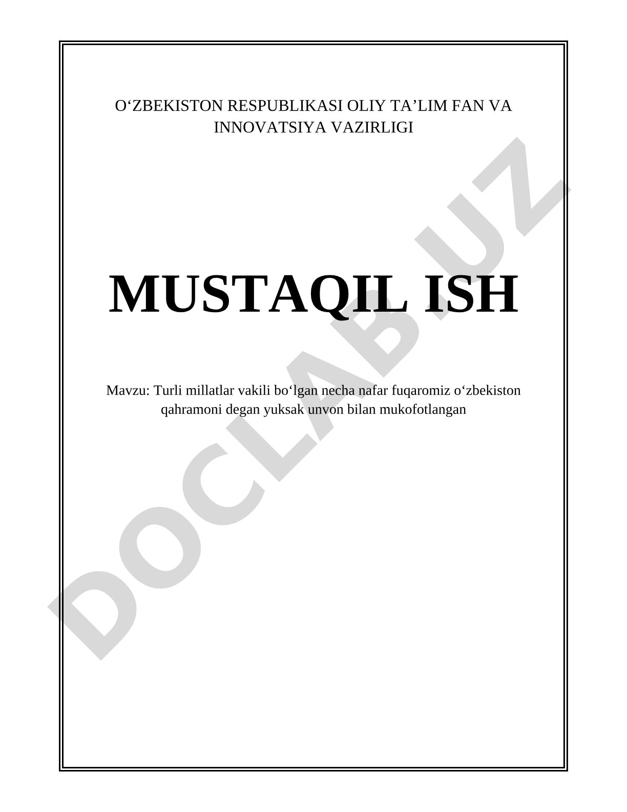 Turli millatlar vakili bo‘lgan necha nafar fuqaromiz o‘zbekiston qahramoni degan yuksak unvon bilan mukofotlangan