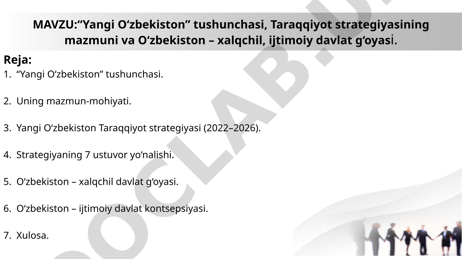 Yangi O'zbekiston tushunchasi, Taraqqiyot strategiyasining mazmuni va O'zbekiston – xalqchil, ijtimoiy davlat g'oyasi