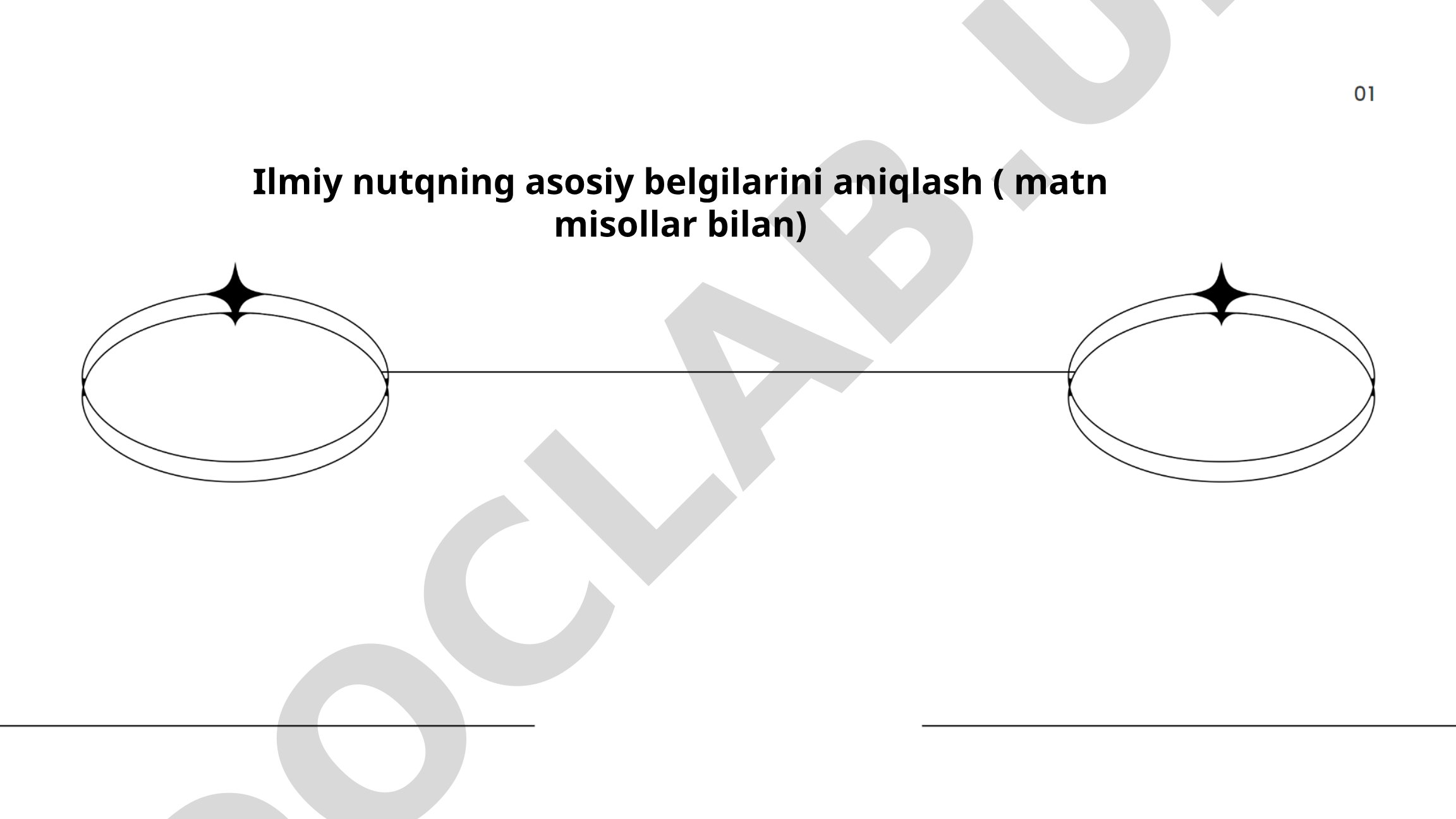 Ilmiy nutqning asosiy belgilarini aniqlash