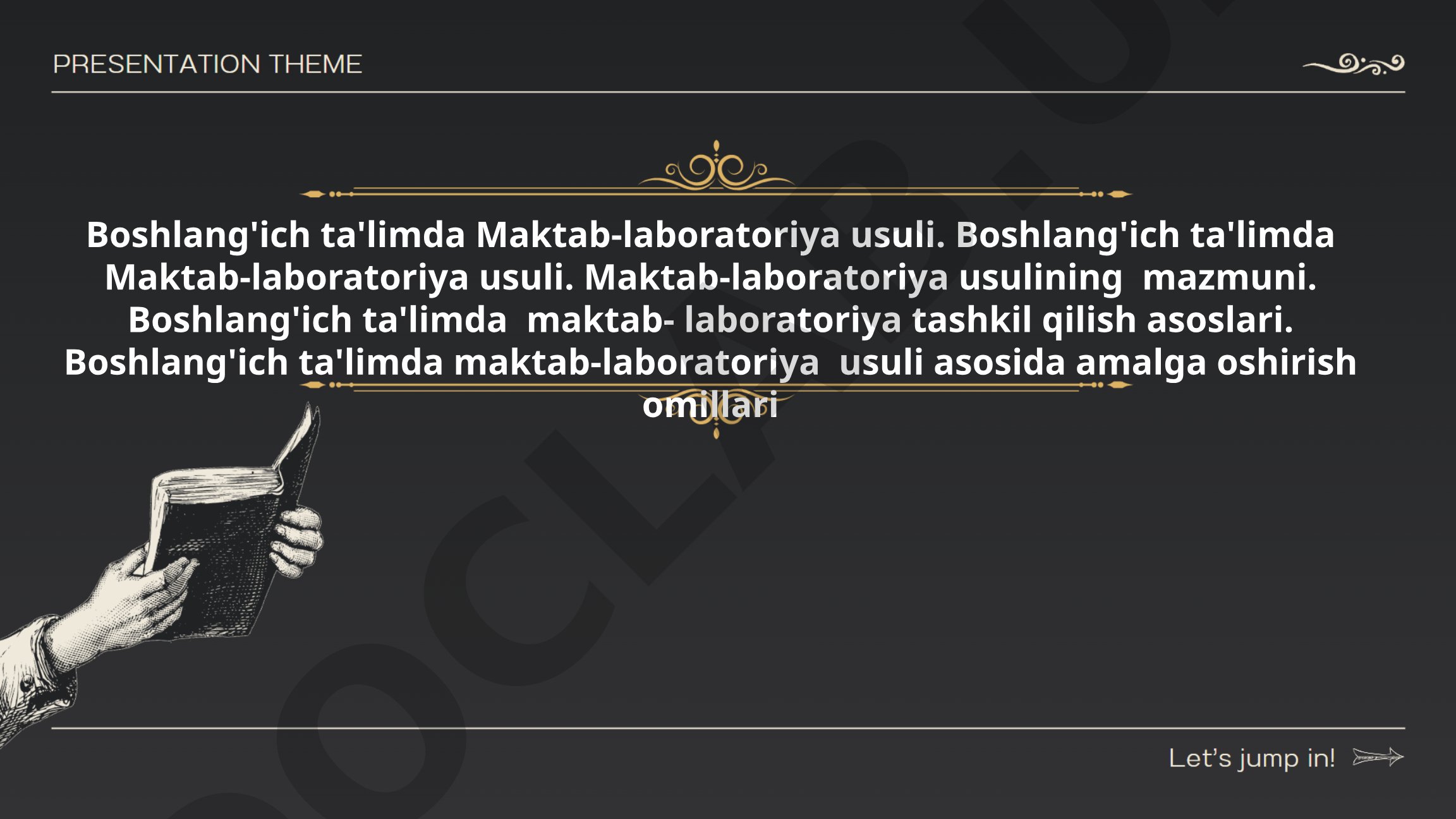 Boshlang'ich ta'limda Maktab-laboratoriya usuli