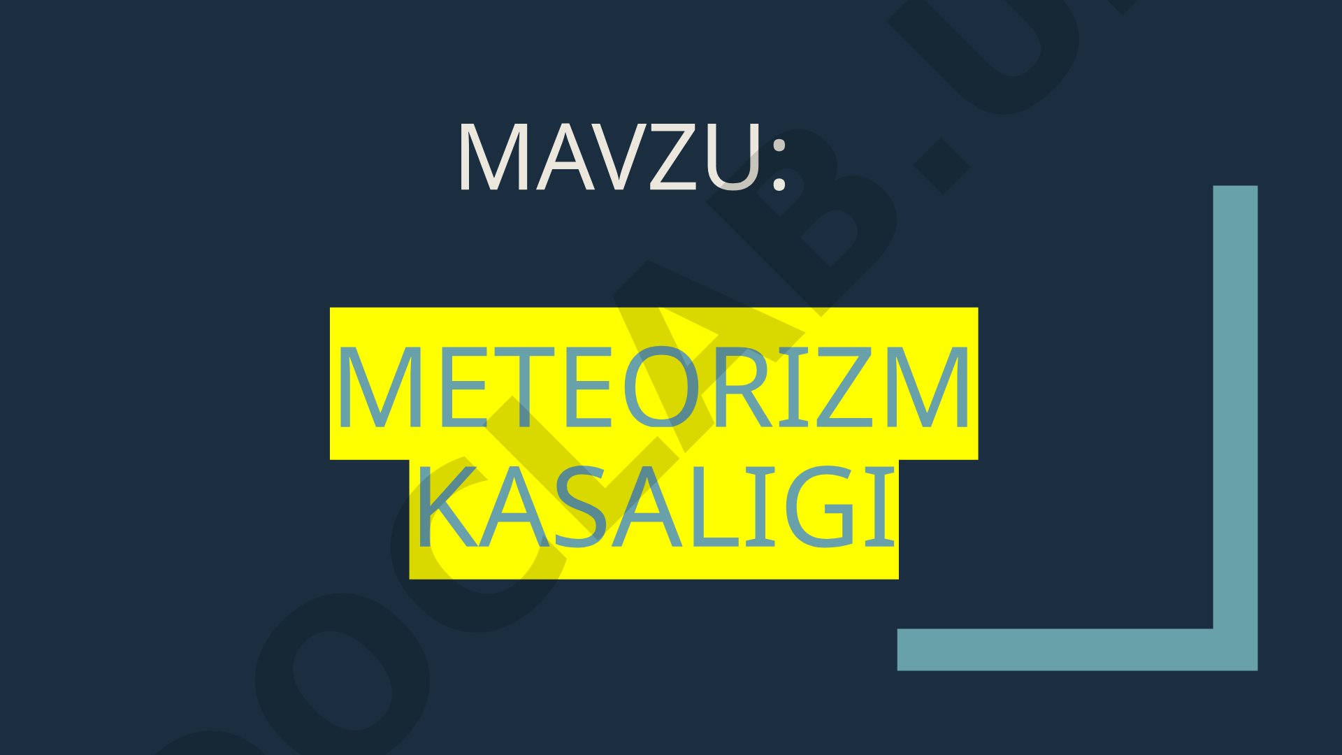 Meteorizm kasalligi haqida tushuncha, sabablari, belgilari, davolash usullari va oldini