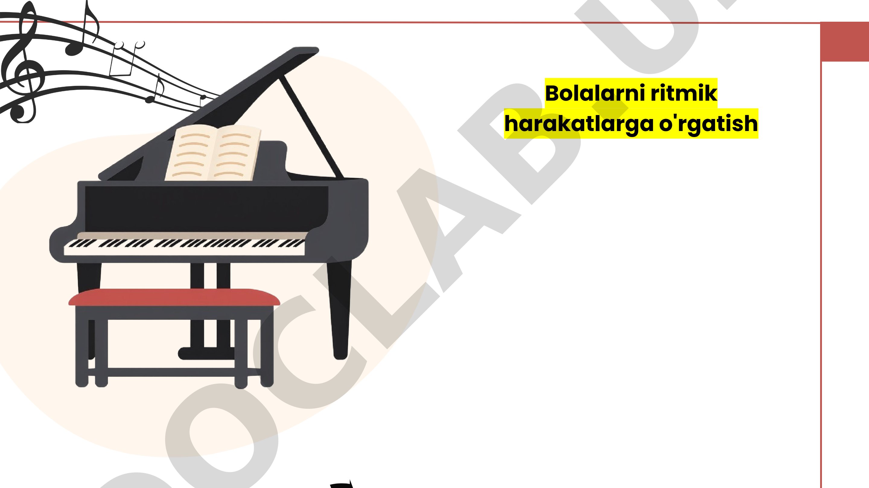 Bolalarni ritmik harakatlarga o'rgatish