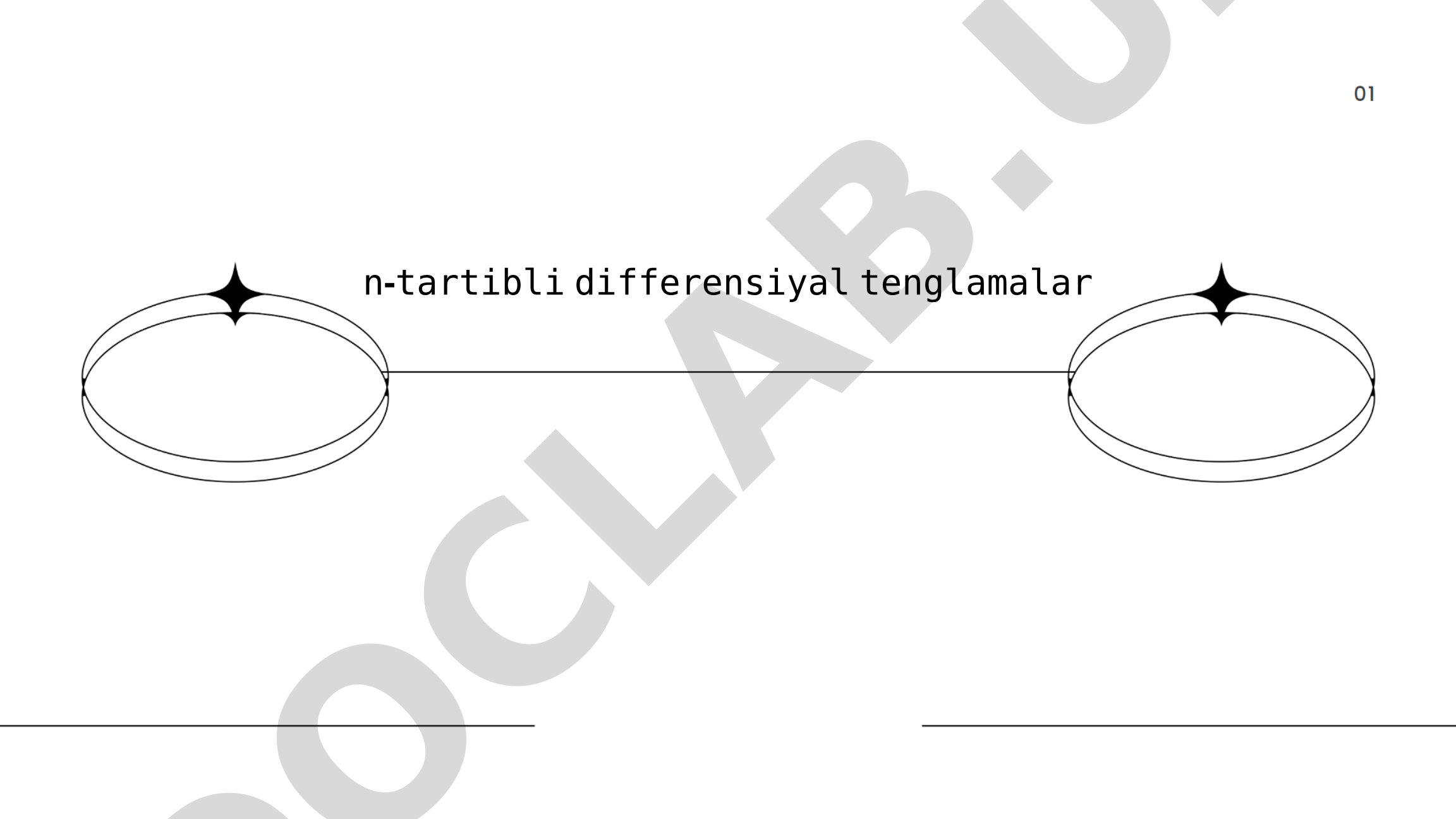 n-tartibli differensial tenglamalar