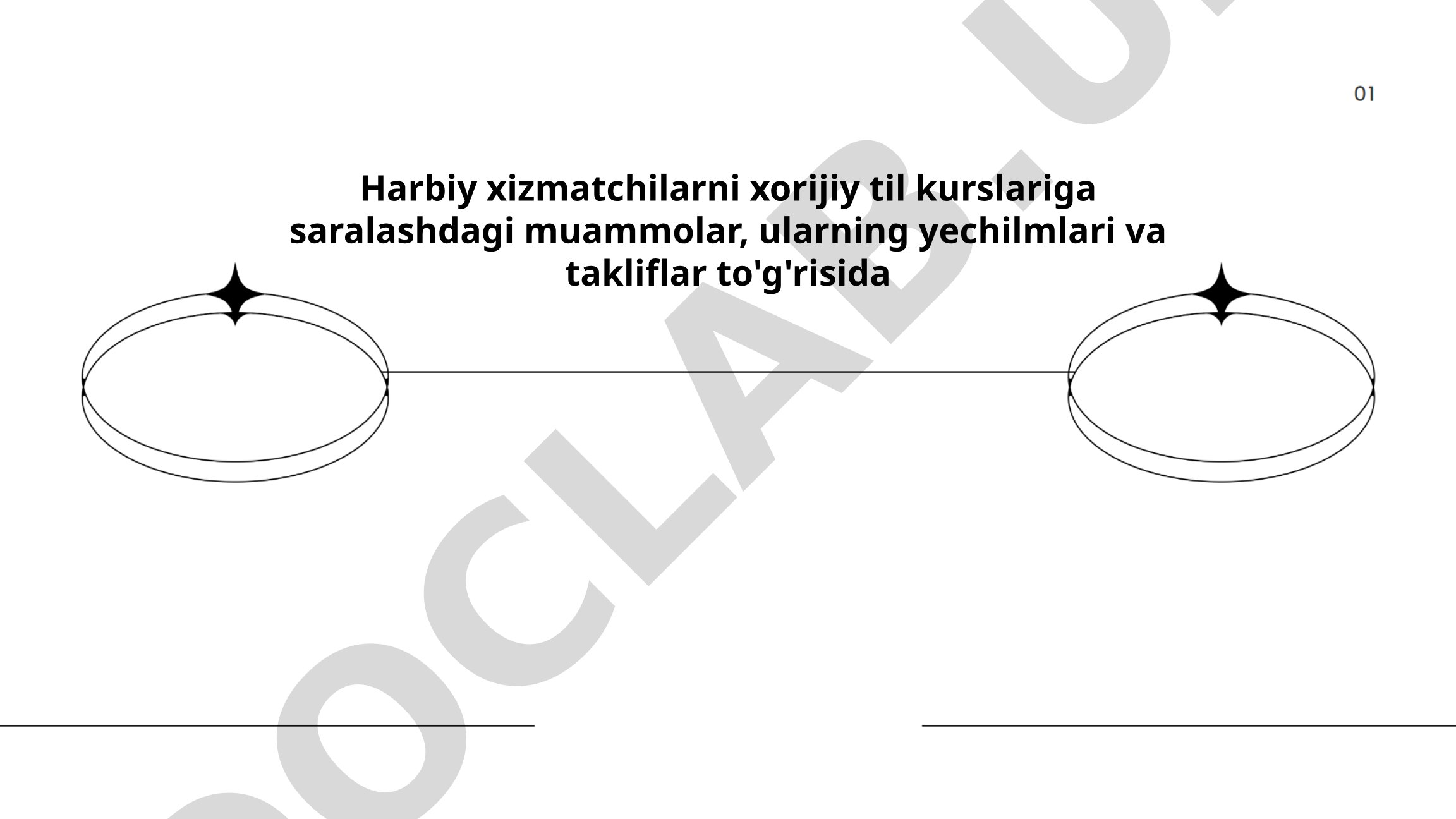 Harbiy xizmatchilarni xorijiy til kurslariga saralashdagi muammolar, ularning yechimlari va takliflar
