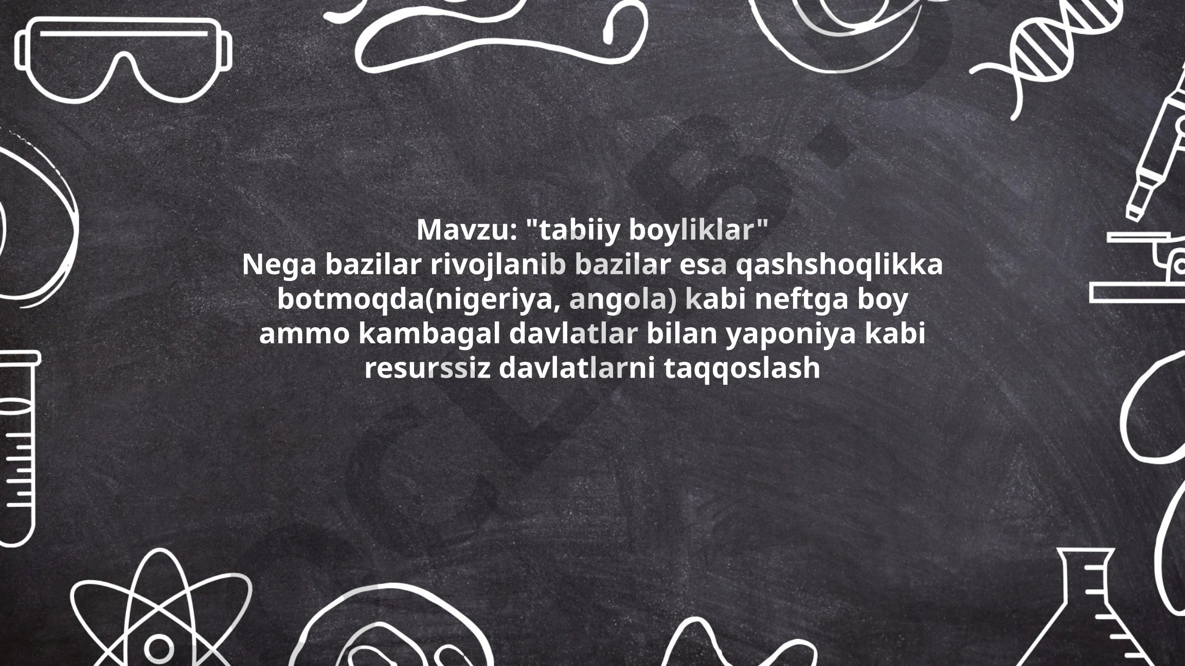Tabiiy boyliklar va iqtisodiy rivojlanish: Nigeriya/Angola va Yaponiya misoli