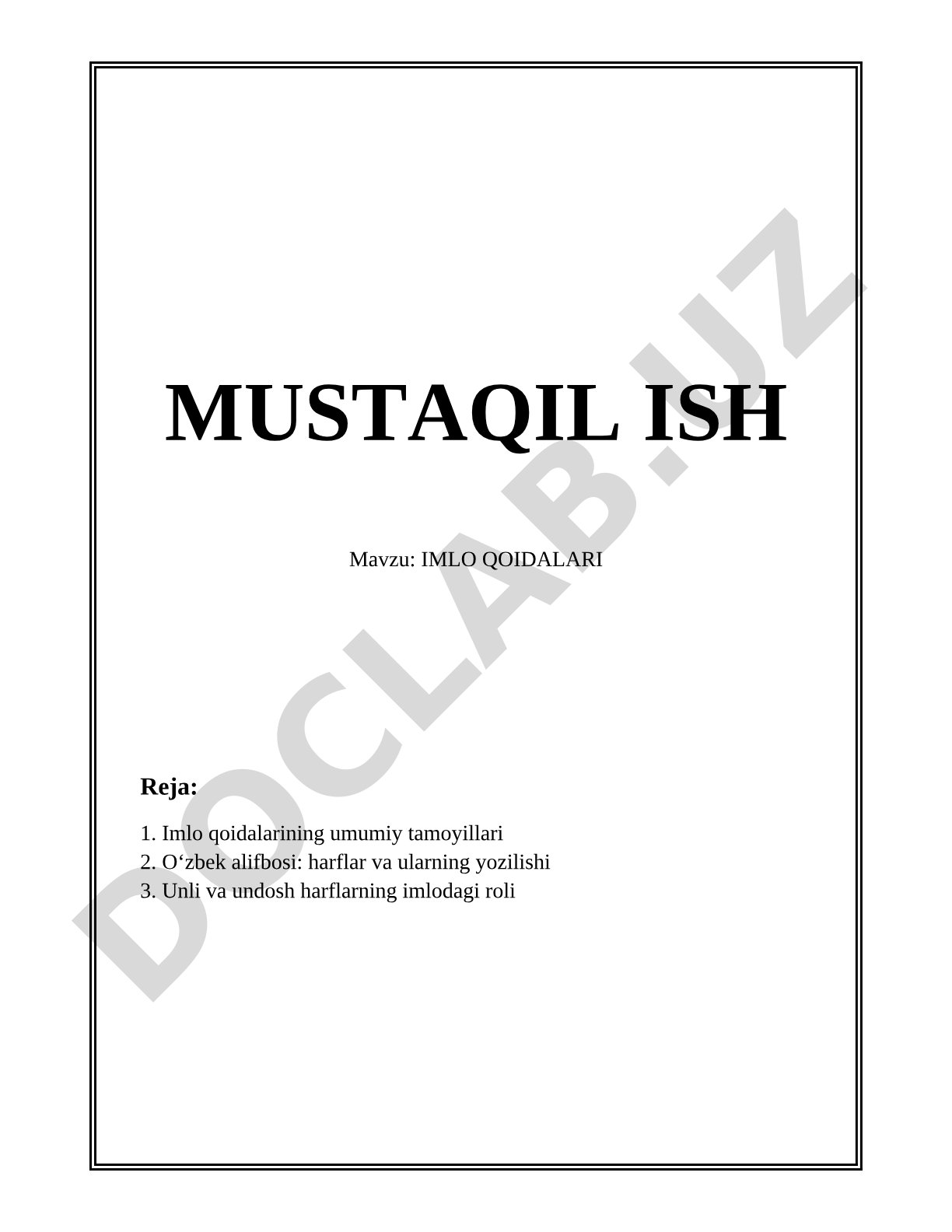 IMLO QOIDALARI