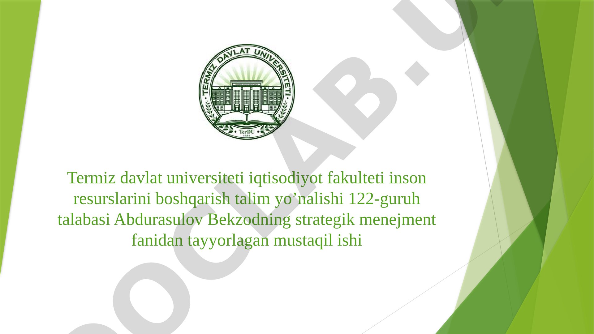 Korxonalarda innovatsion faoliyatning tashkiliy strategiyasi