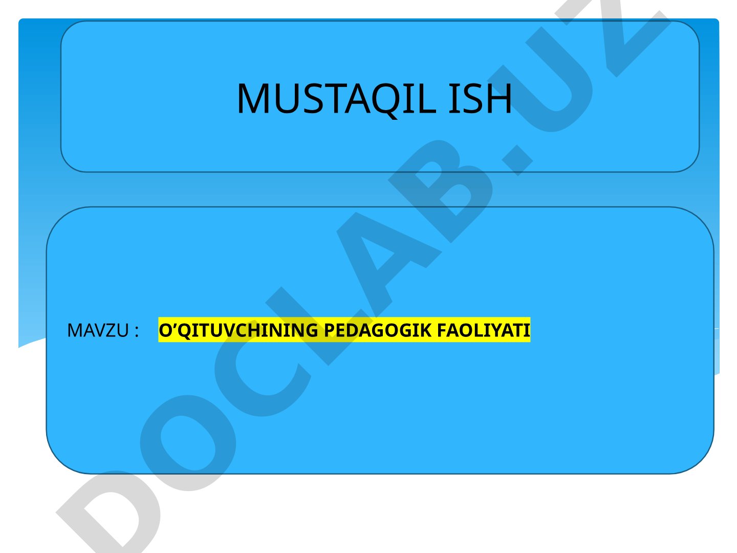 Pedagogik qobiliyat tushunchasi, turlari va shakllantirish yo'llari haqida taqdimot