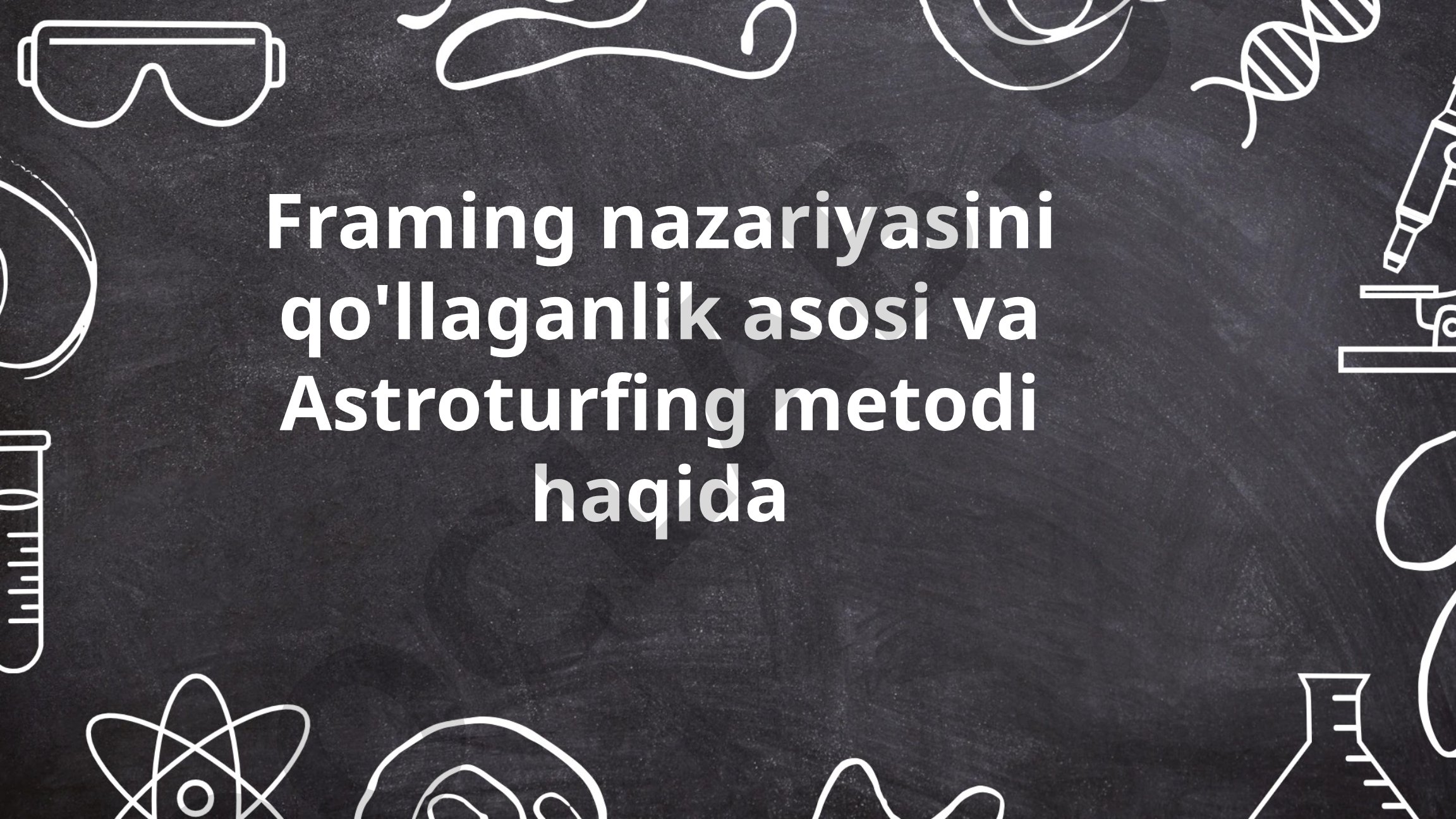 Framing nazariyasini qo'llaganlik asosi va Astroturfing metodi haqida