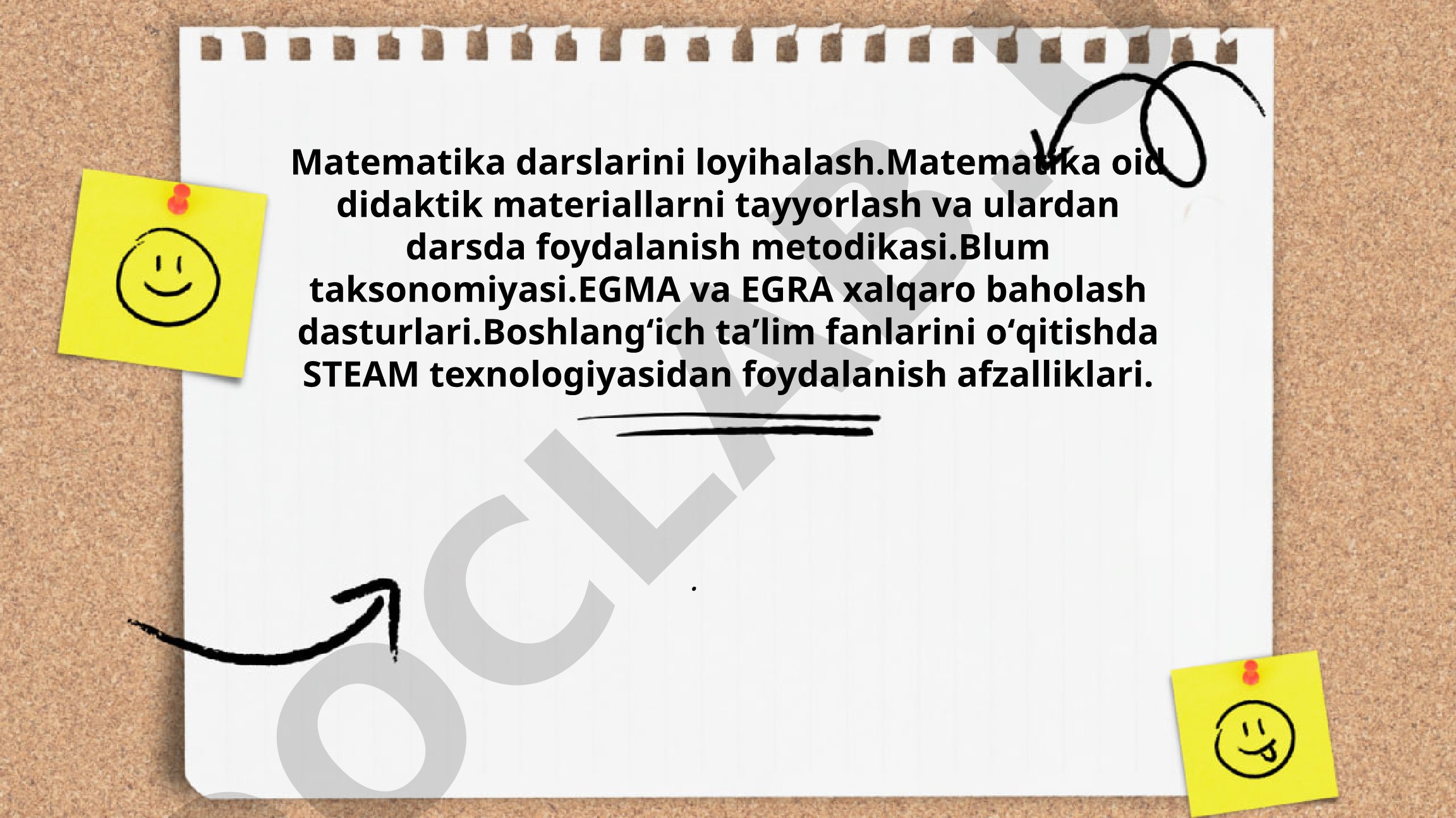 Matematika darslarini loyihalash va didaktik materiallar tayyorlash metodikasi