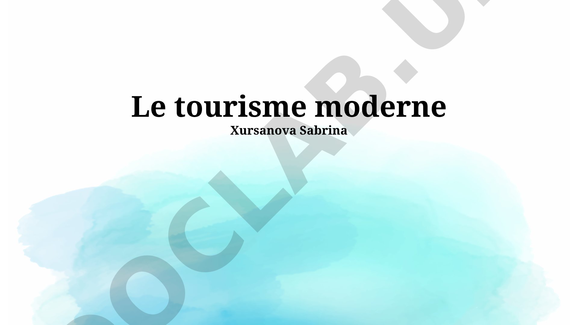Le tourisme moderne : Définition et évolution