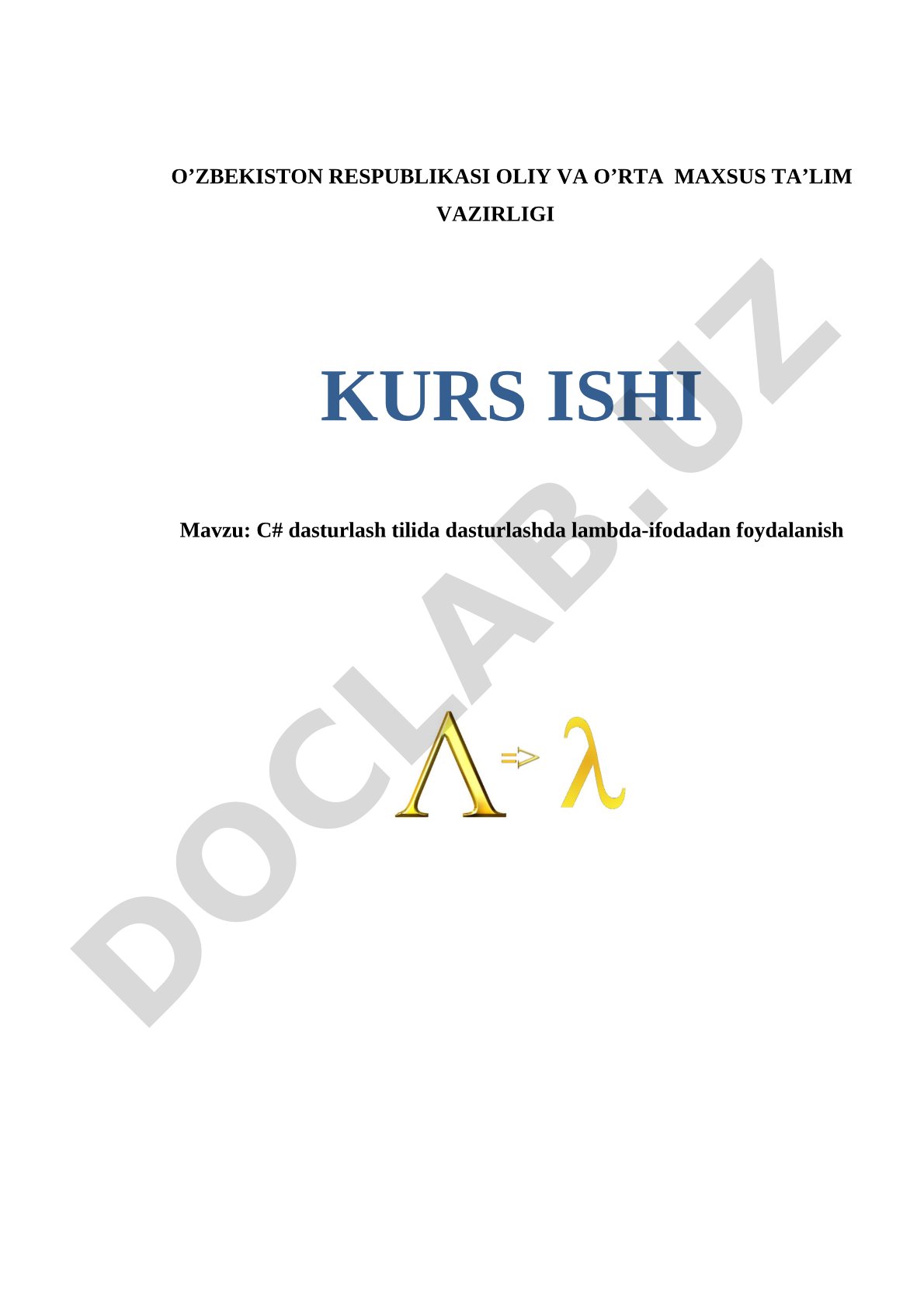 C# dasturlash tilida dasturlashda lambda-ifodadan foydalanish