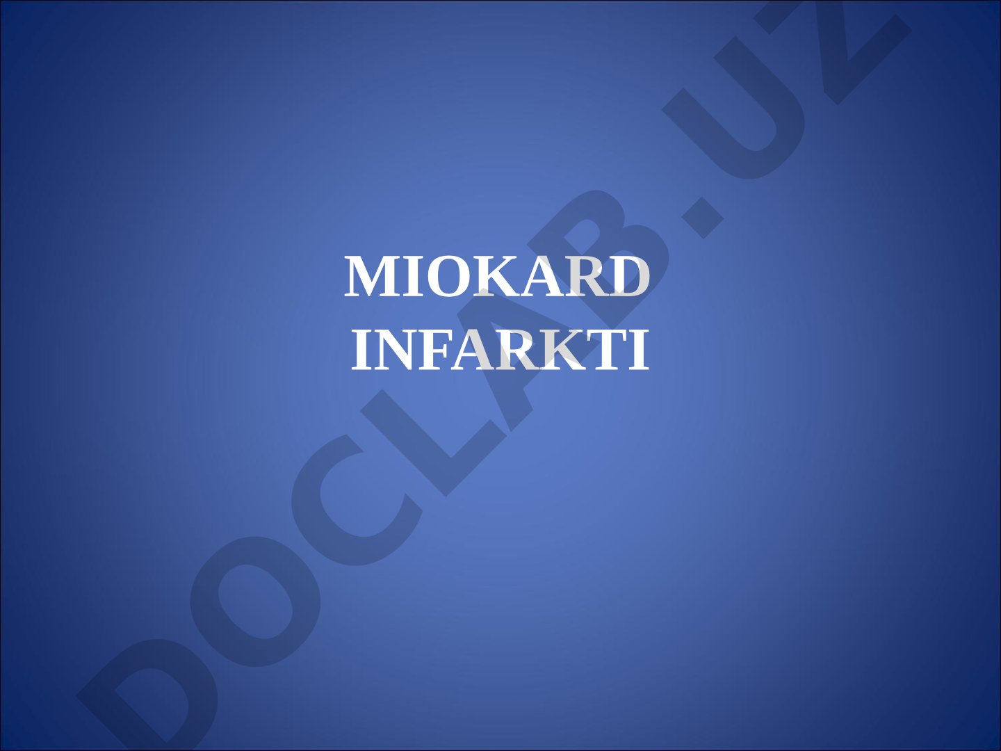 Miokard infarkti