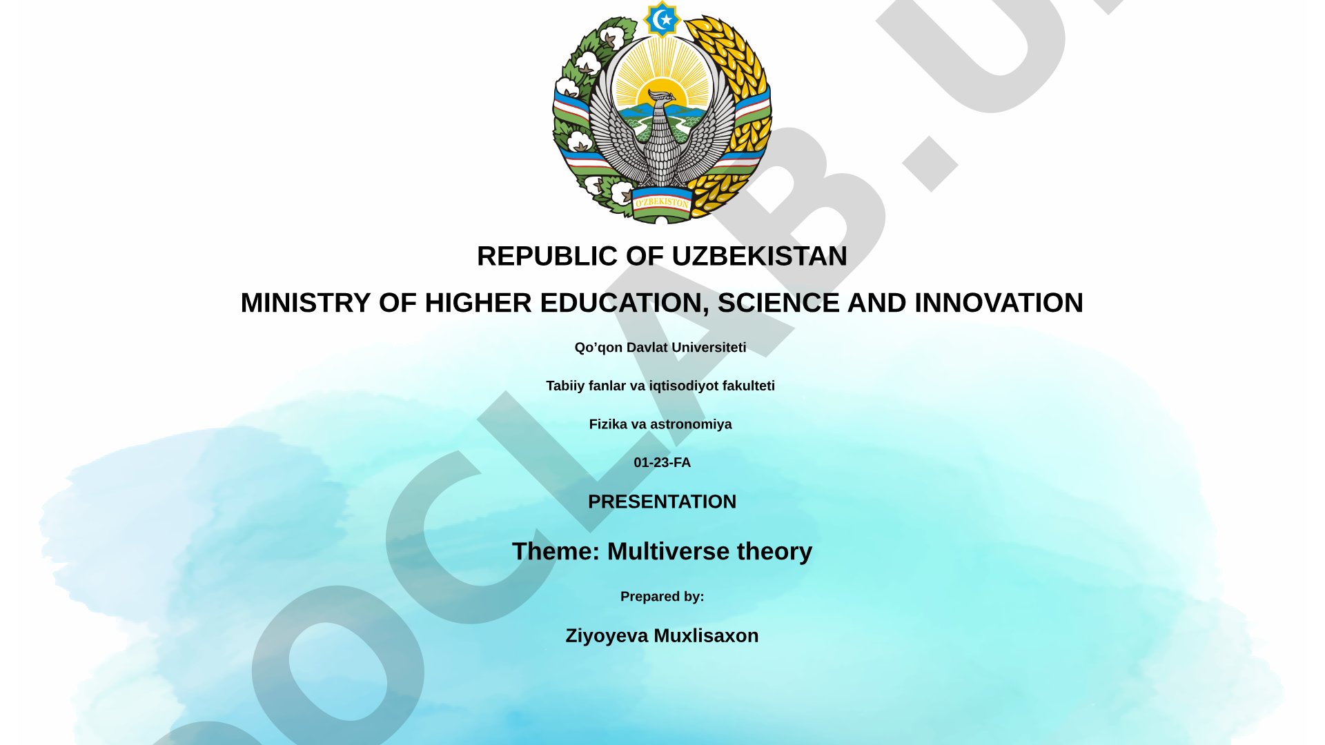 Multiverse theory