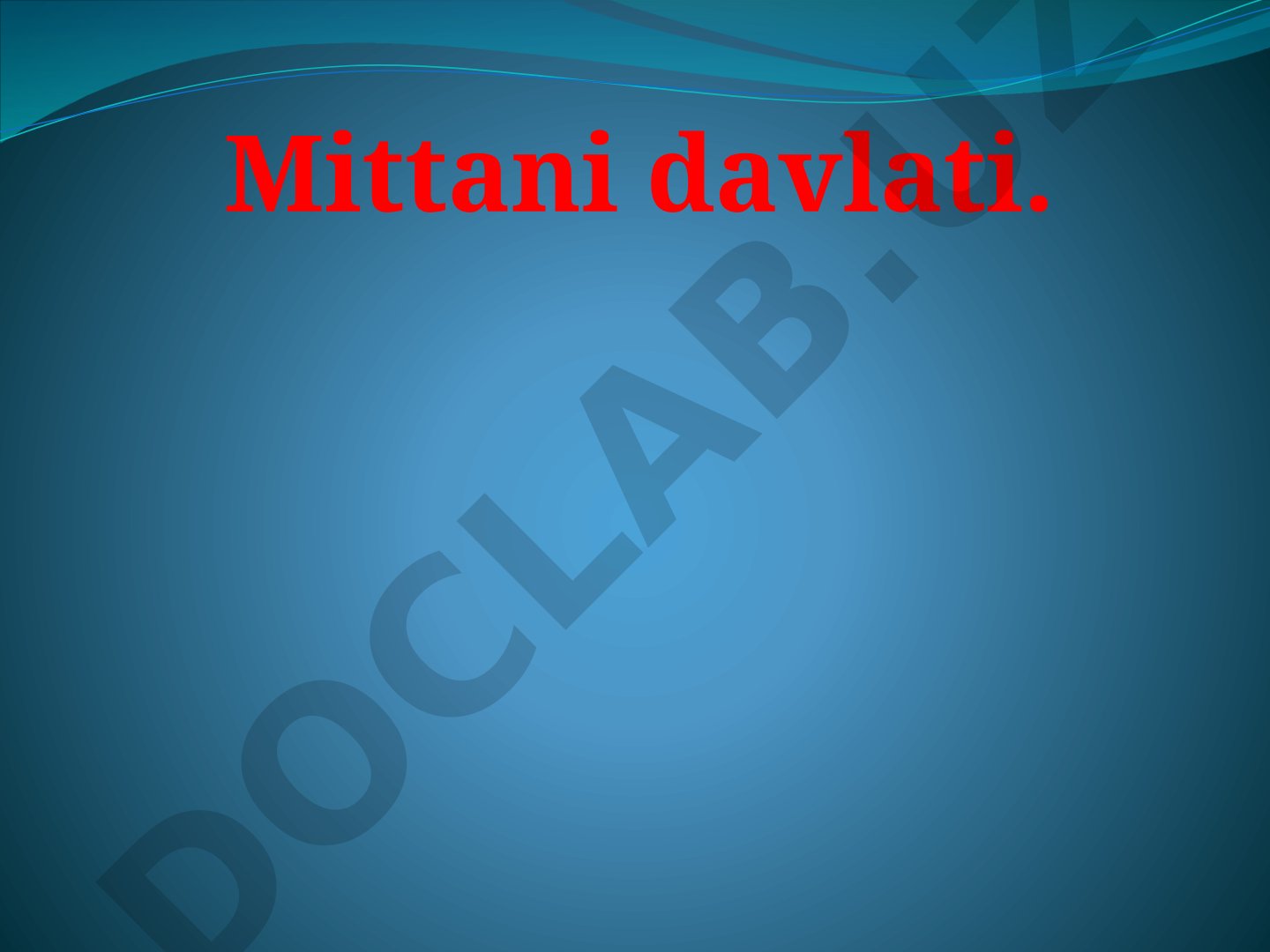 Mittani davlati