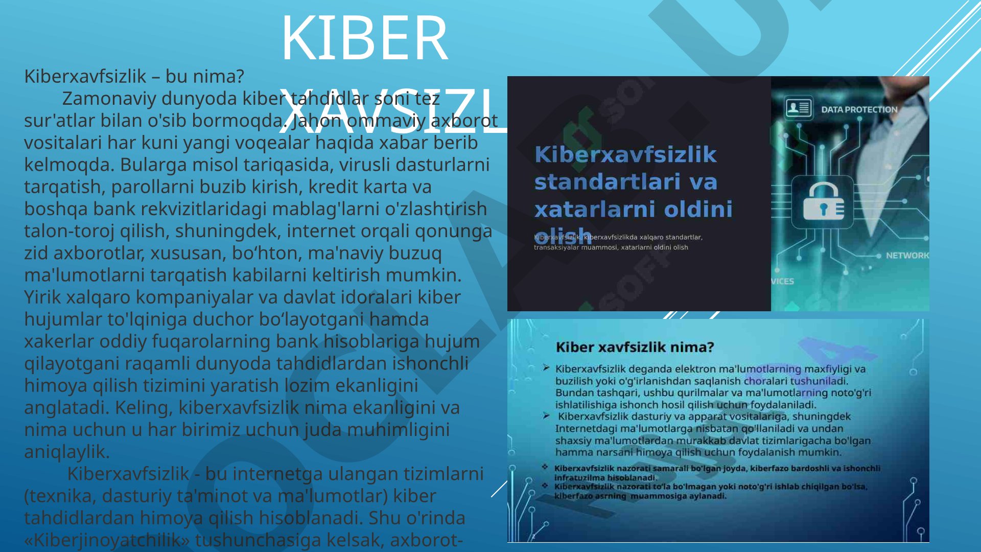 Kiber xavfsizlik