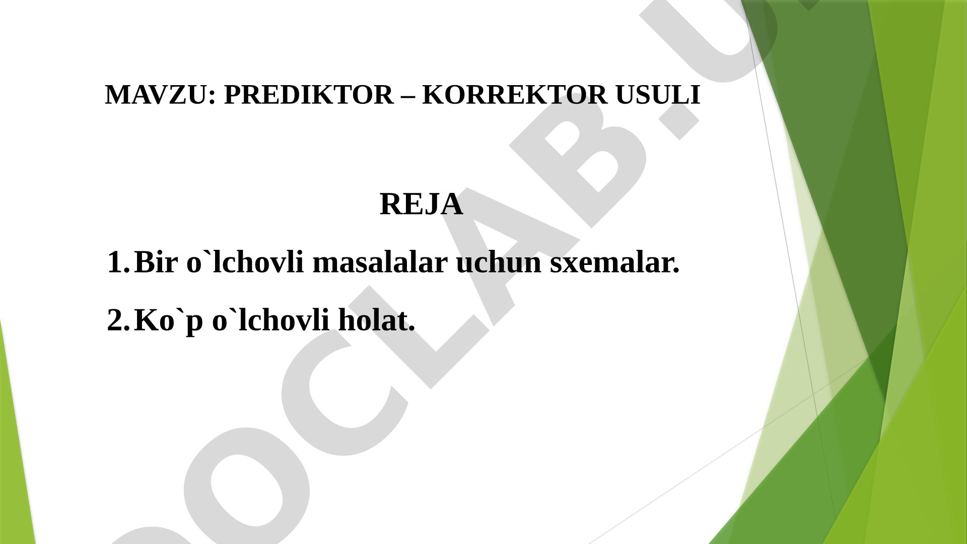 Prediktor – korrektor usuli