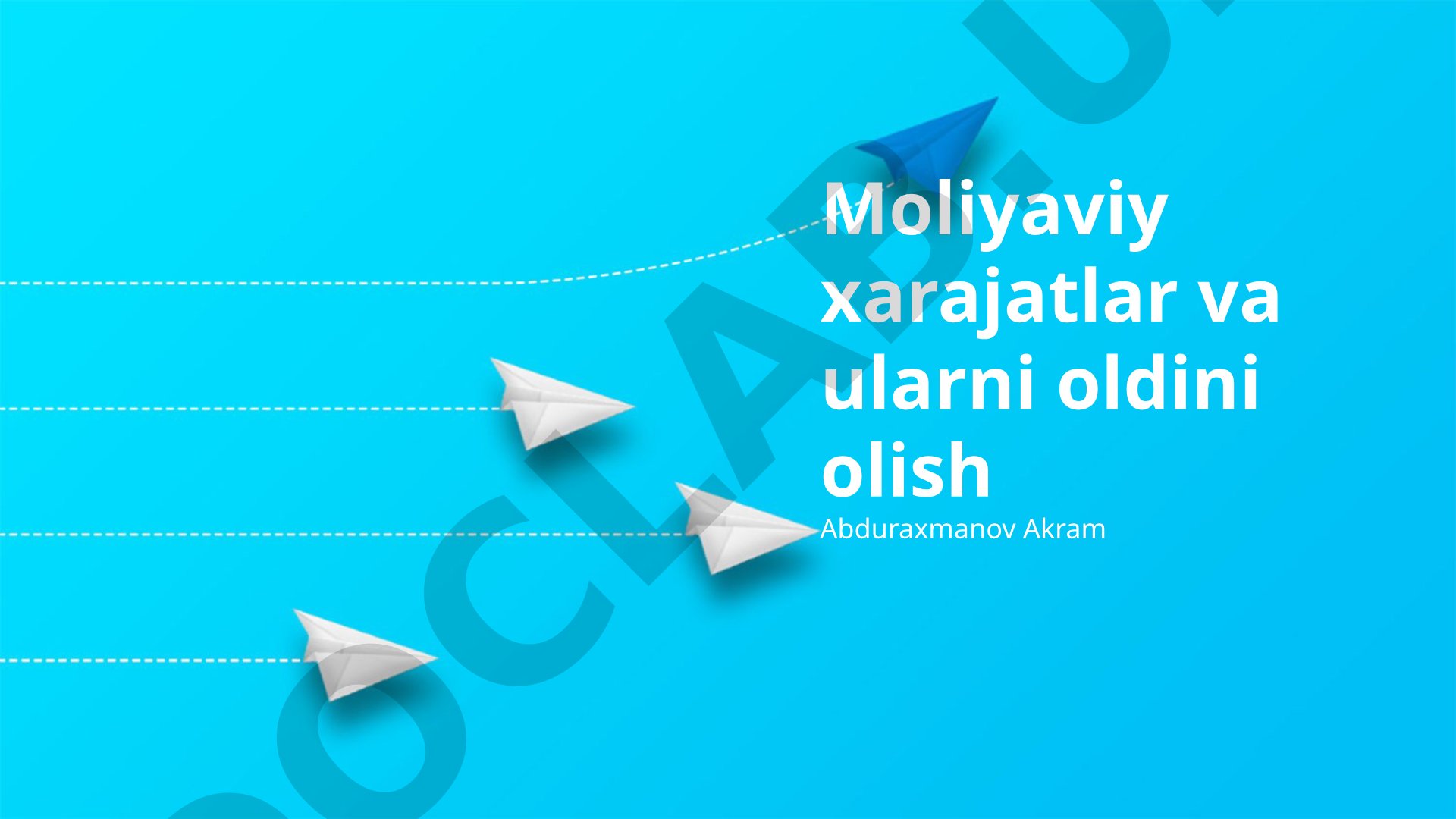 Moliyaviy xarajatlar va ularni oldini olish