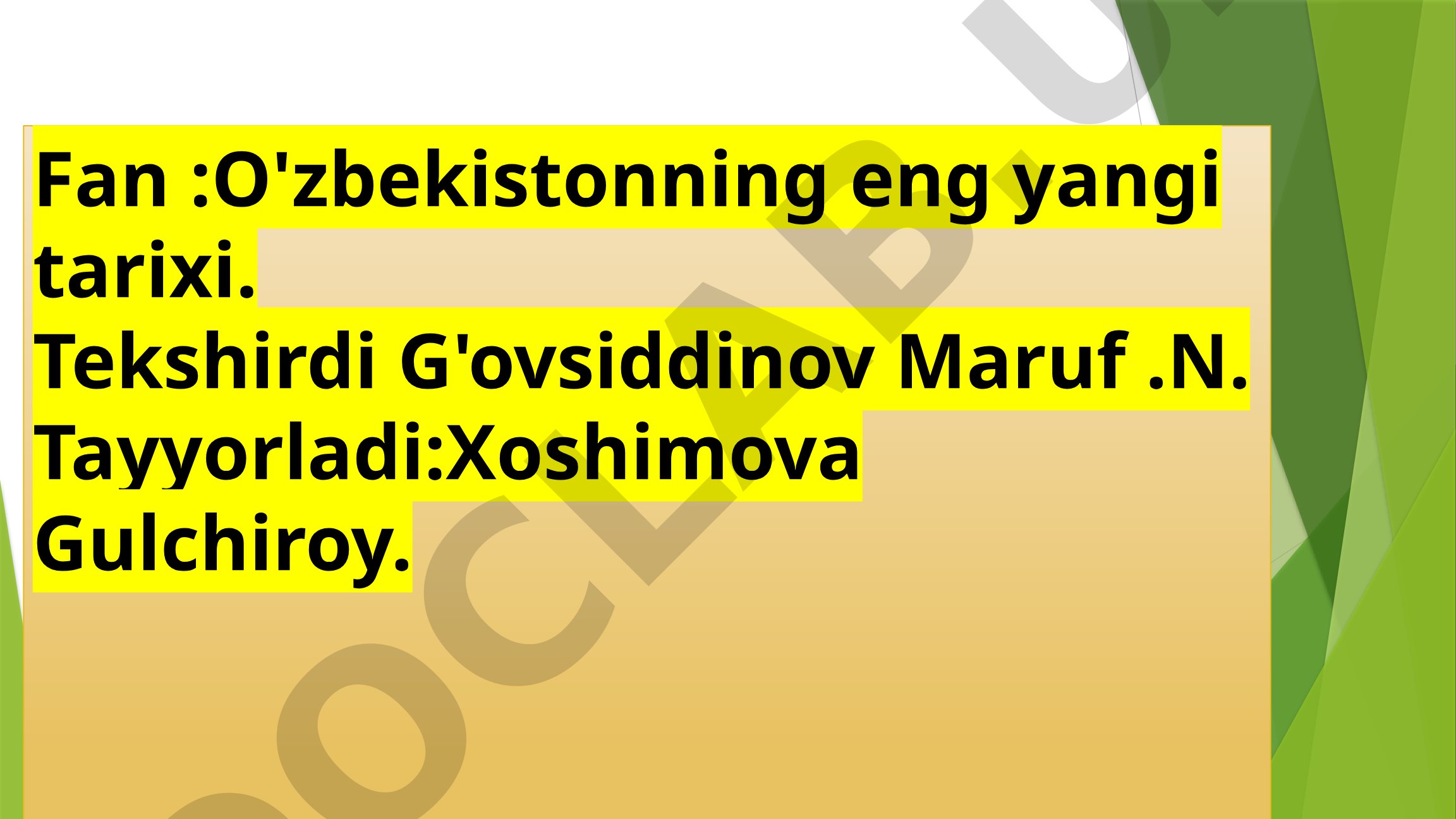 O‘zbekiston Respublikasida ommaviy axborot vositalarining faoliyati (o‘zgarish va muammolar)
