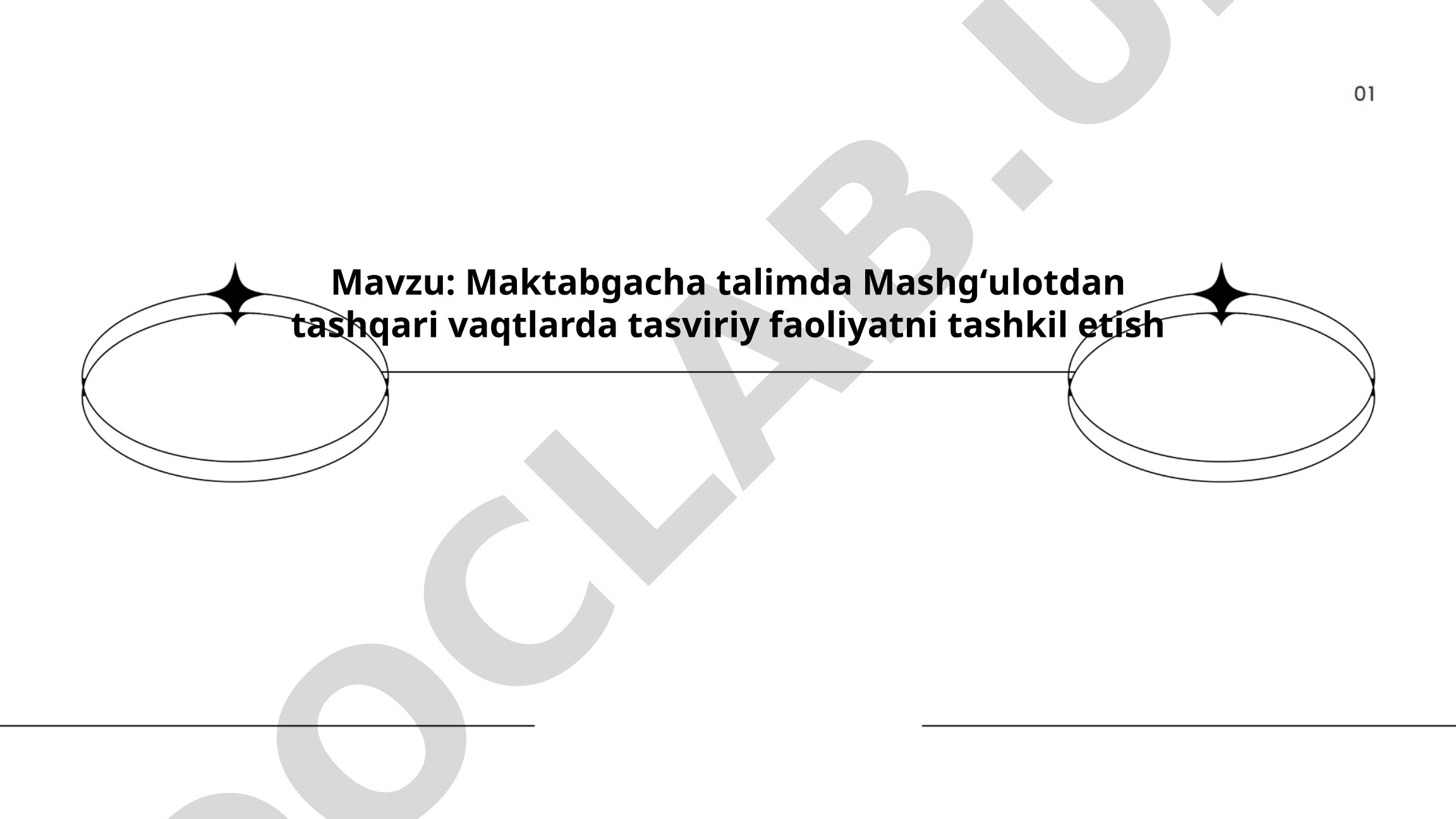 Maktabgacha talimda Mashgʻulotdan tashqari vaqtlarda tasviriy faoliyatni tashkil etish
