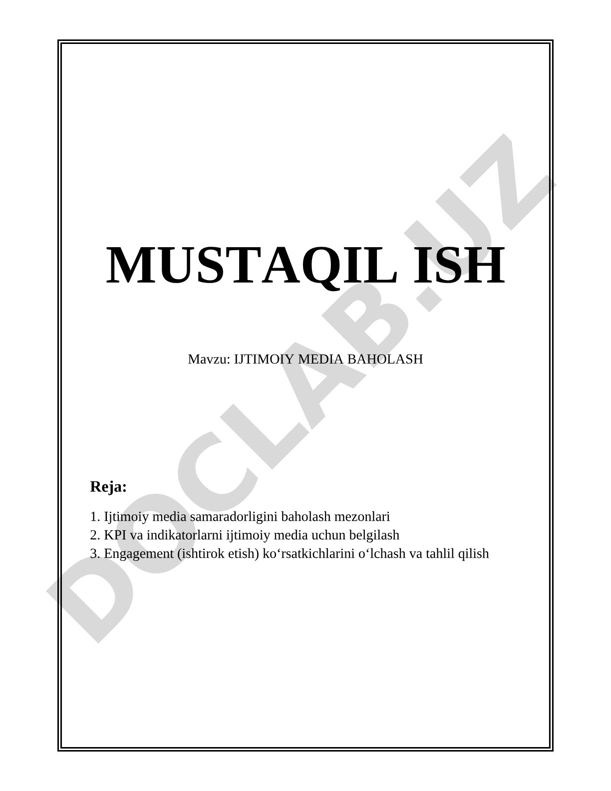 Ijtimoiy media baholash