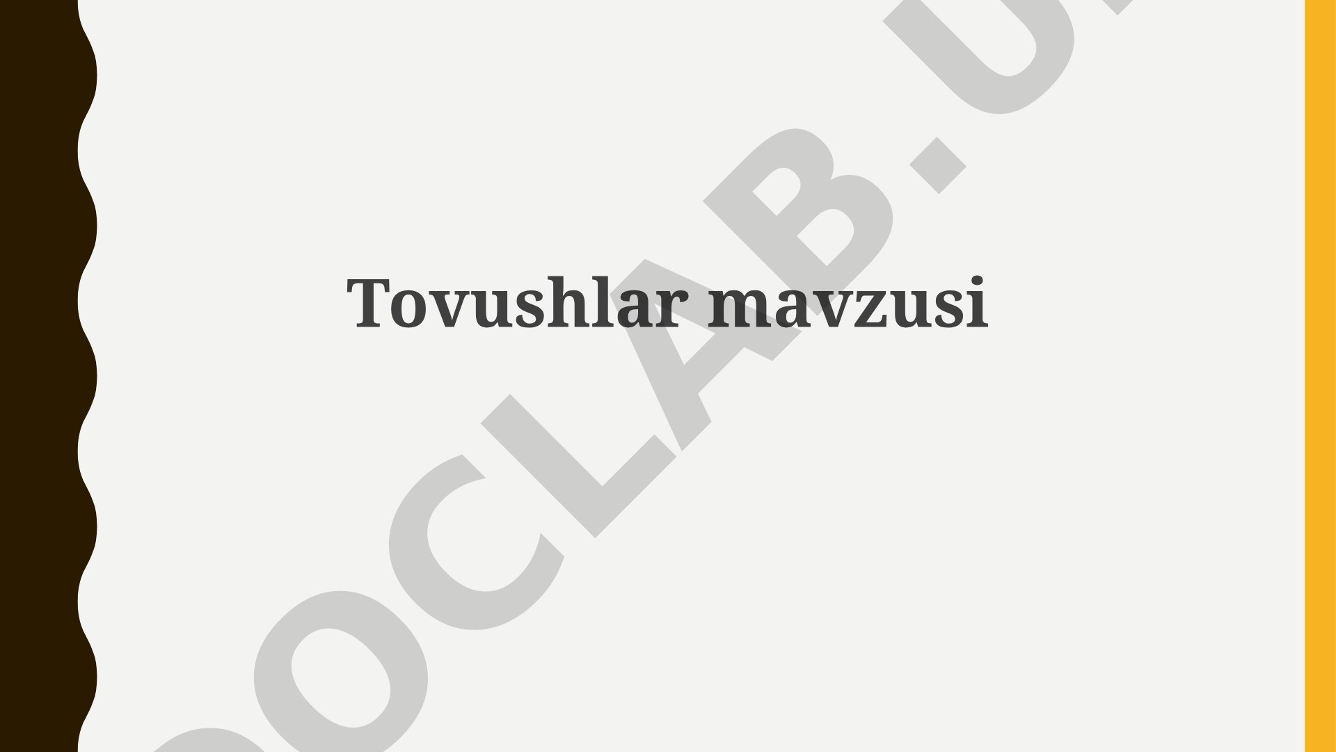Tovushlar
