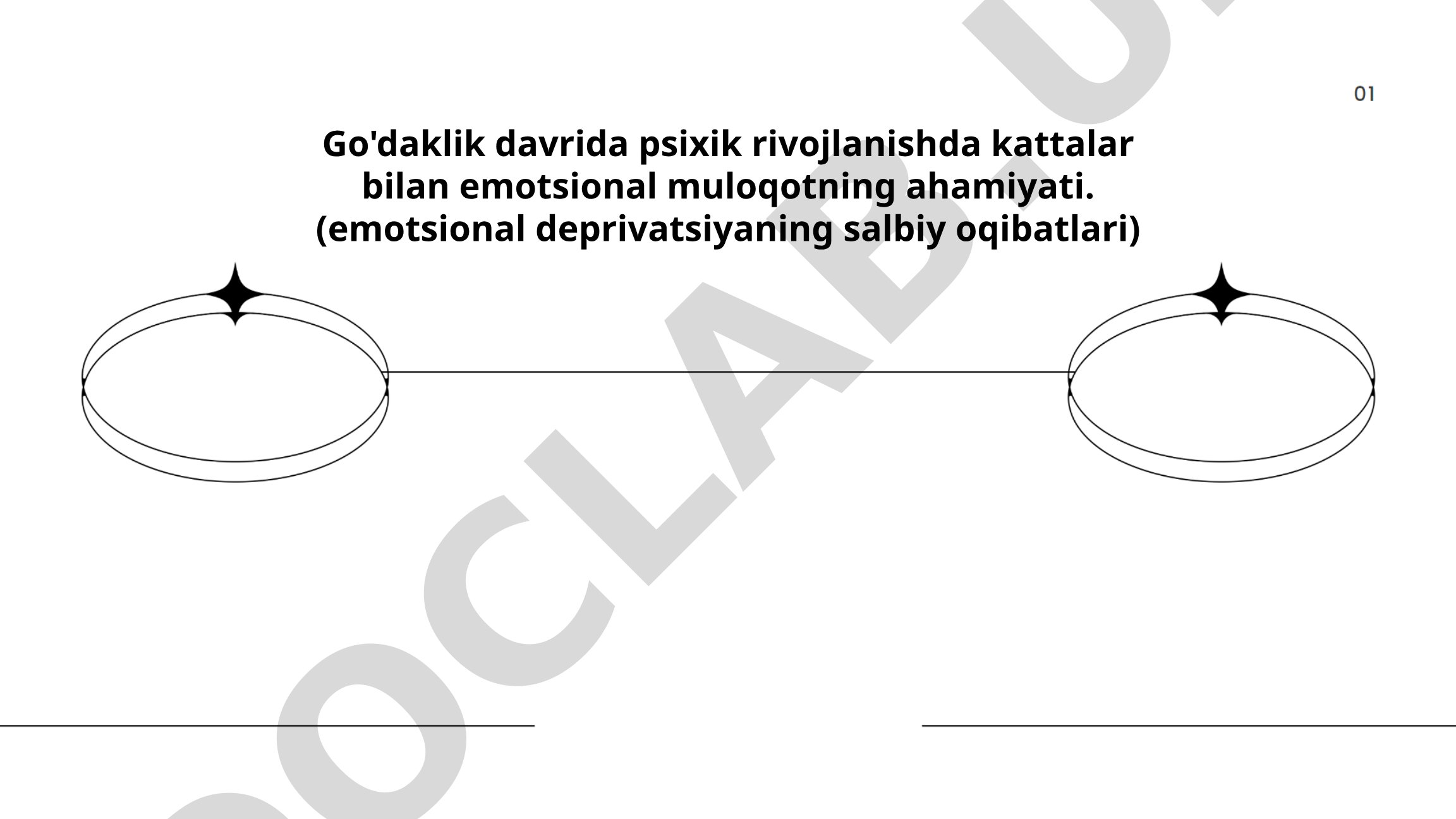 Go'daklik davrida psixik rivojlanishda kattalar bilan emotsional muloqotning ahamiyati