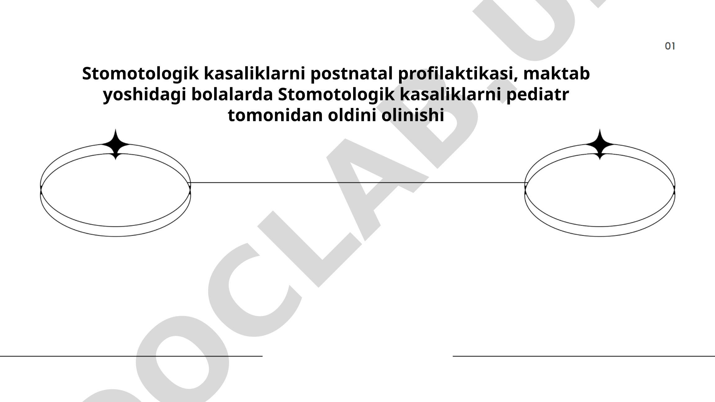 Stomatologik kasalliklarni postnatal profilaktikasi va pediatr tomonidan oldini olish
