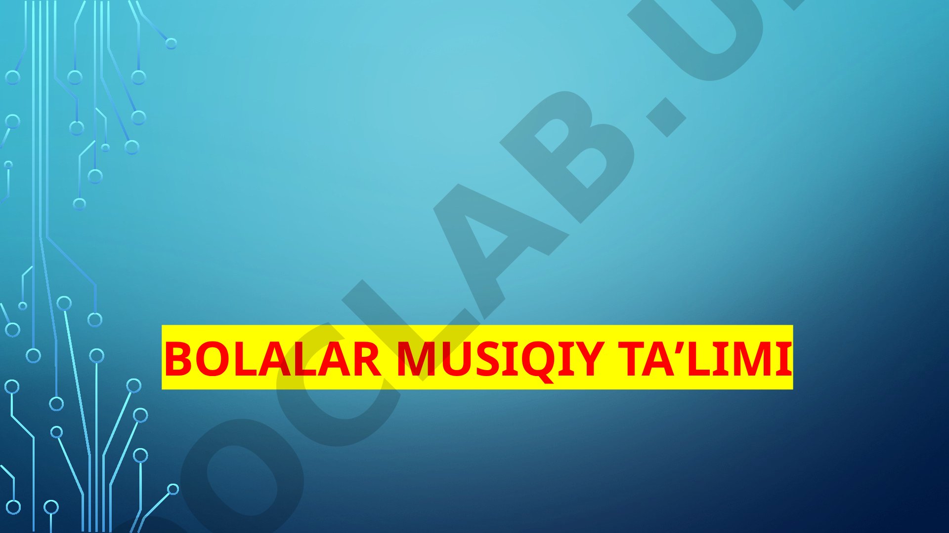 Bolalarni klassik va zamonaviy musiqa asarlarini tinglash, idrok qilish va baholashga