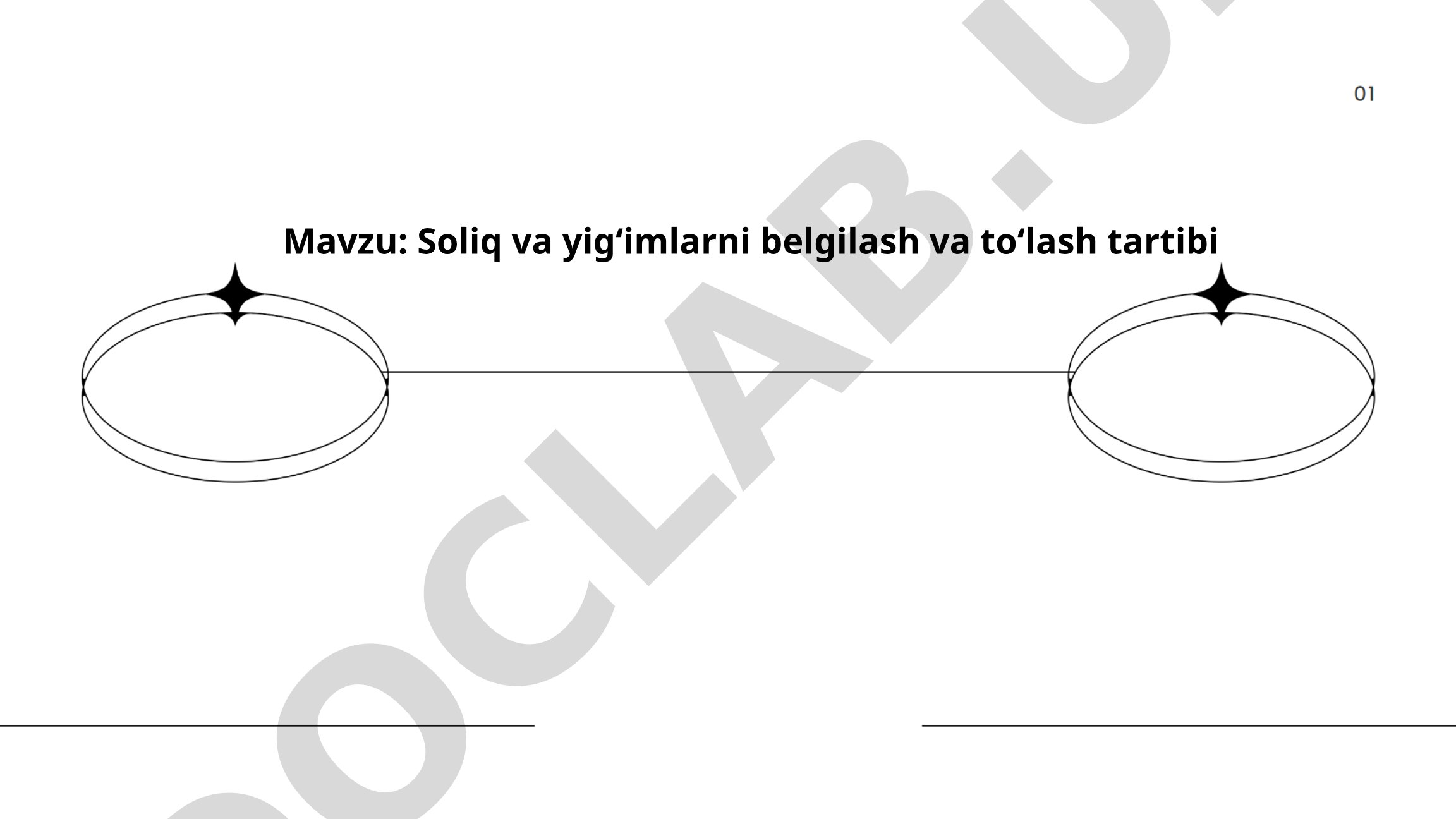 Soliq va yig'imlarni belgilash va to'lash tartibi