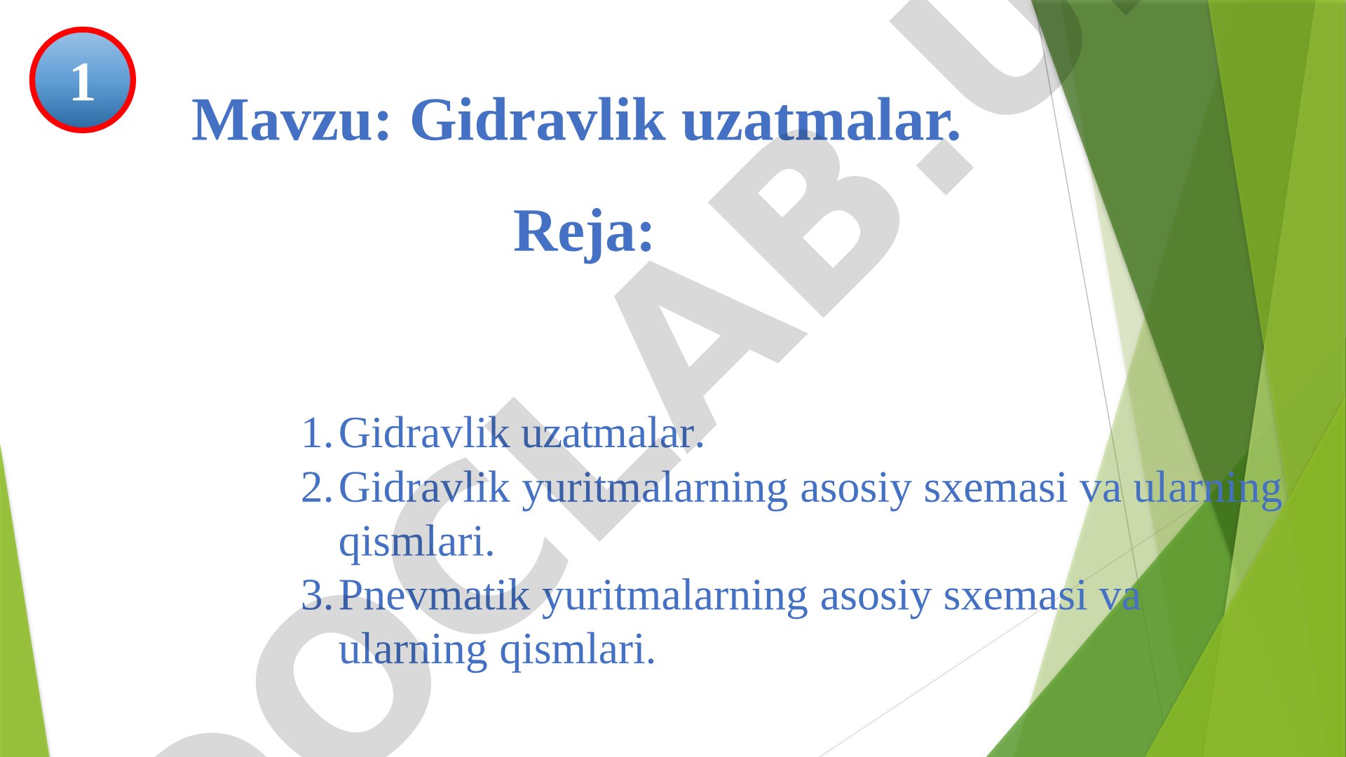 Gidravlik uzatmalar