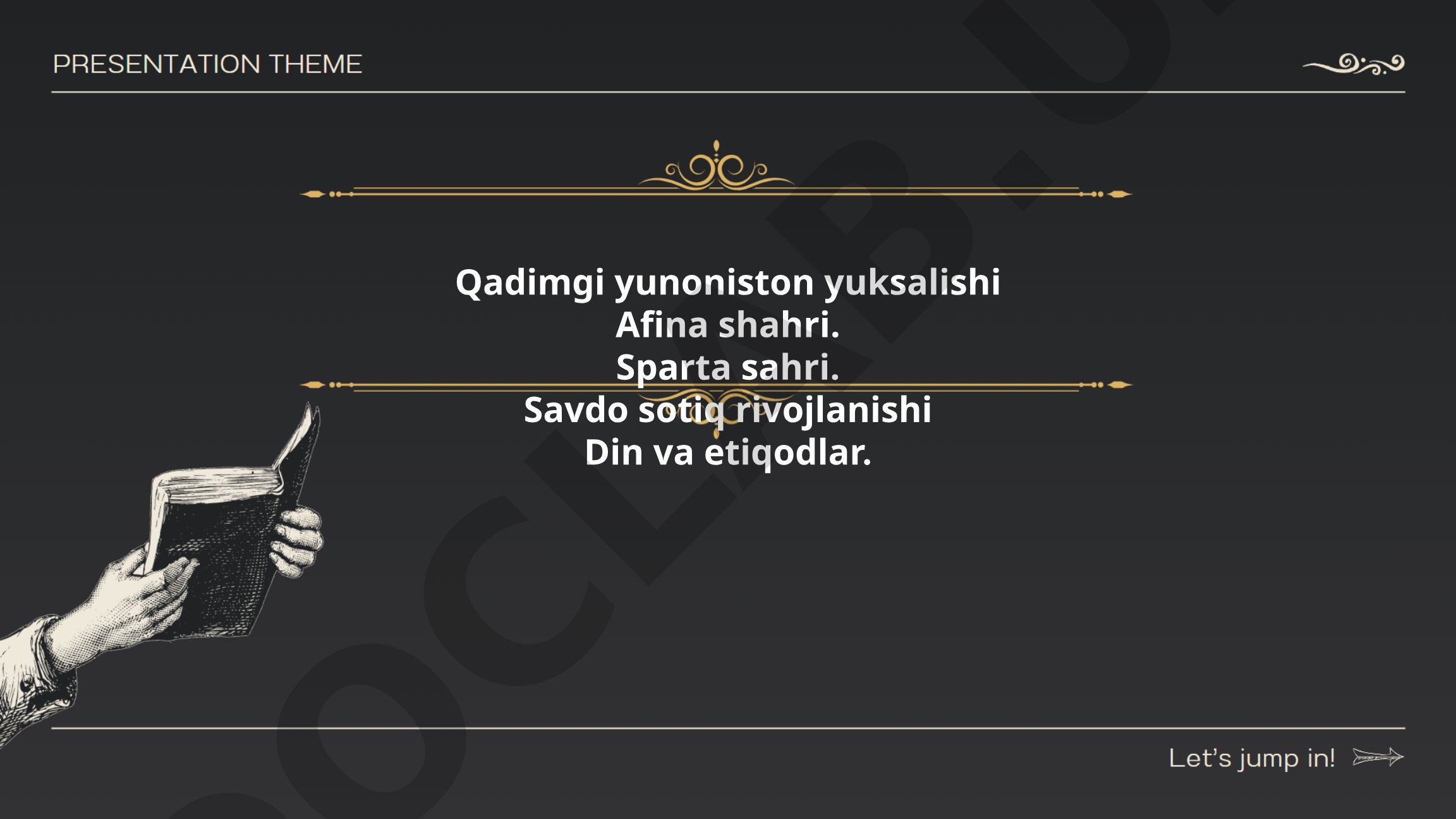 Qadimgi Yunonistonning siyosiy rivojlanishi va polis tizimi