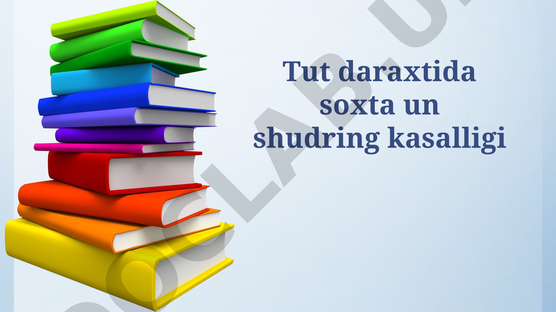 Tut daraxtida soxta un shudring kasalligi