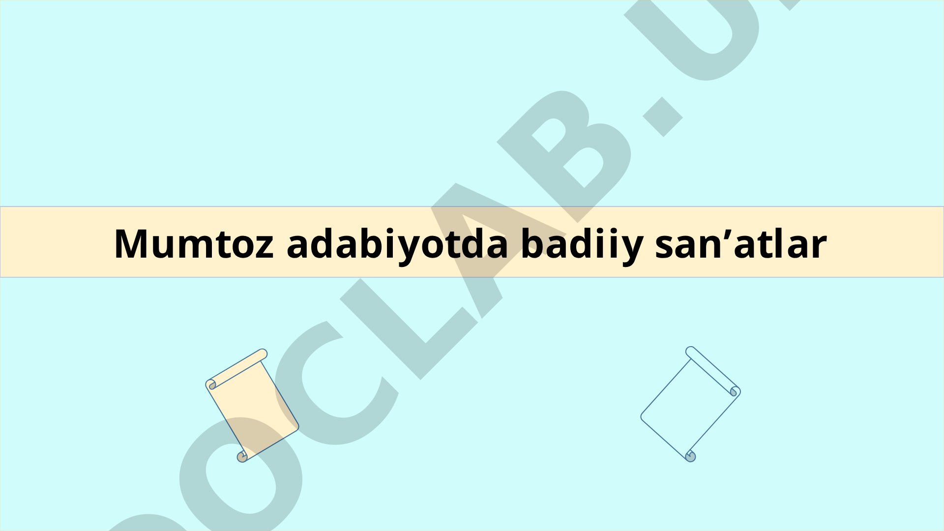 Mumtoz adabiyotda badiiy san’atlar
