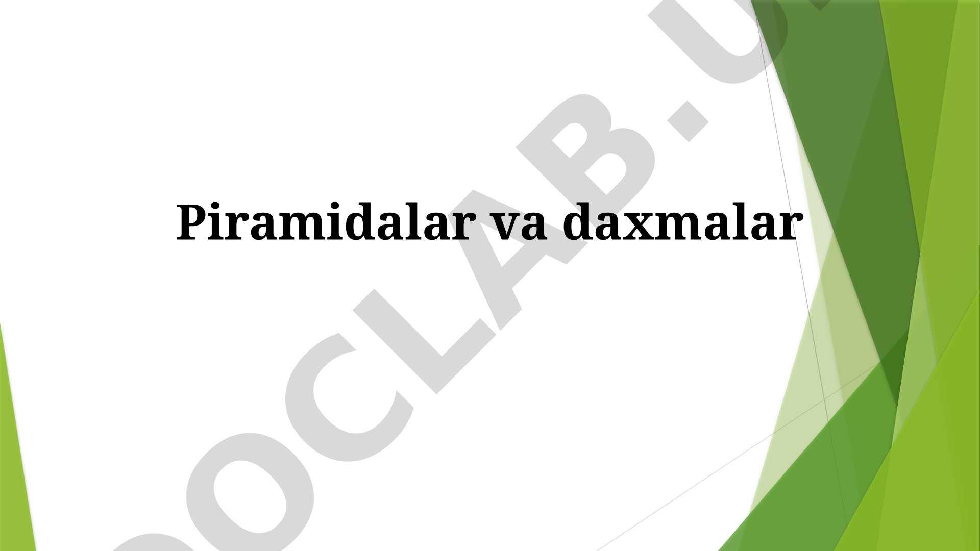 Piramidalar va kriptalar: ta'rif, turlar va tarixiy ahamiyat