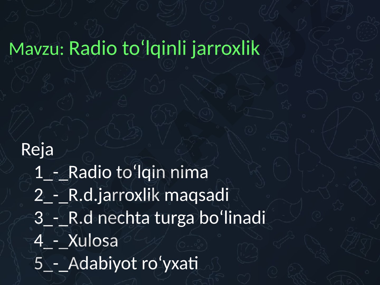 Radio toʻlqinli jarroxlik