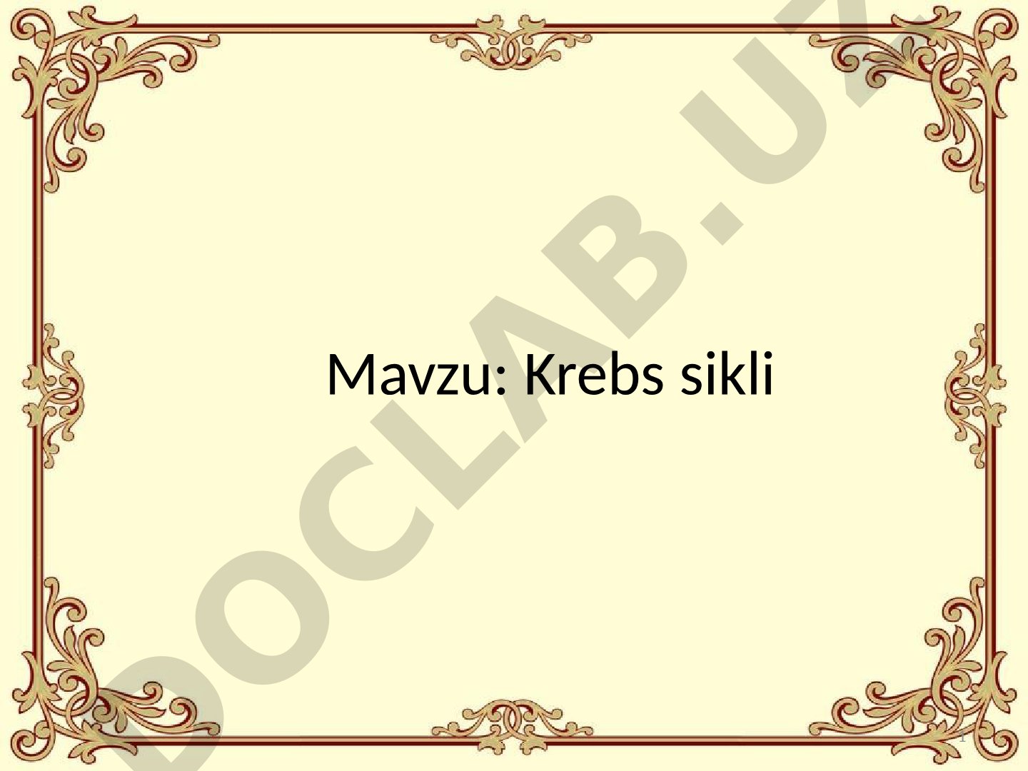 Krebs sikli