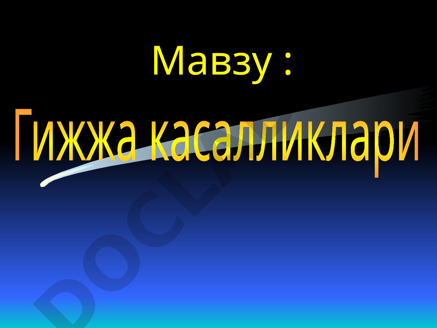 Гижжа касалликлари
