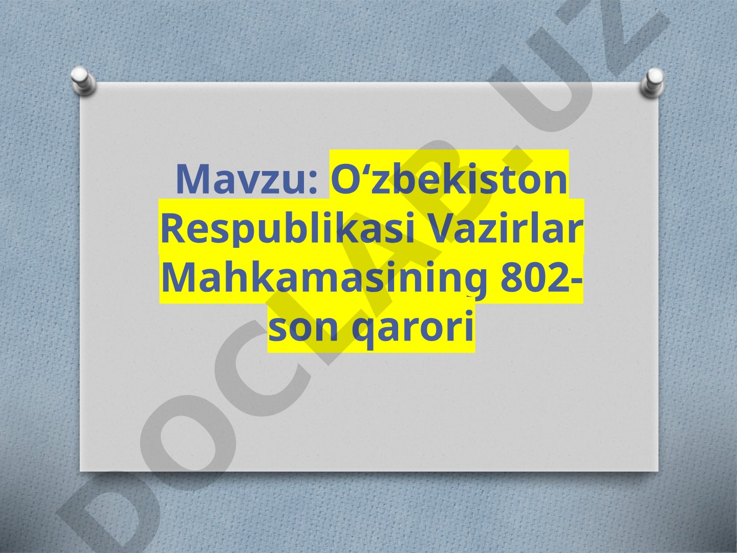Maktabgacha ta'lim va tarbiyaning davlat standarti