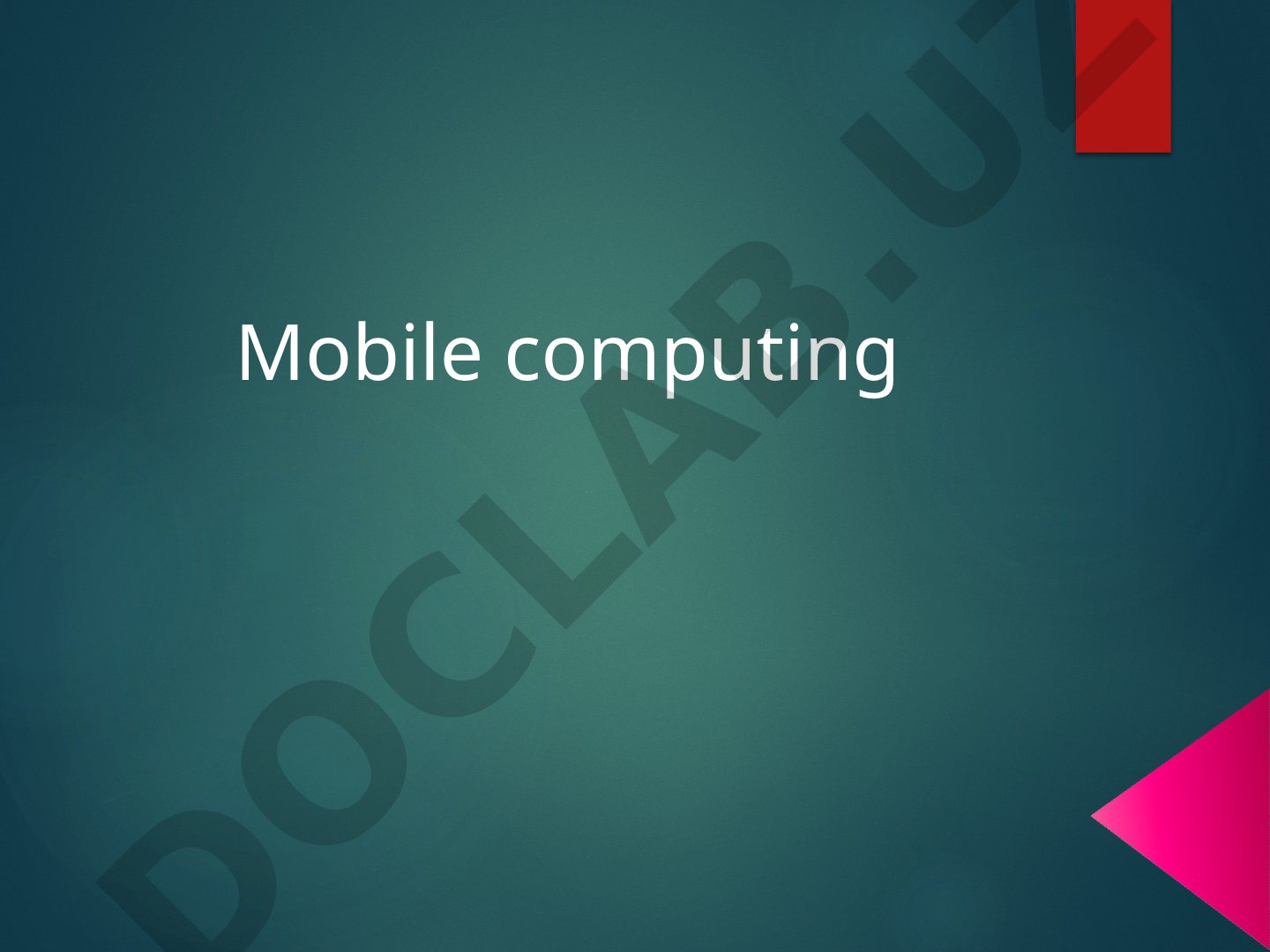 Mobile Computing