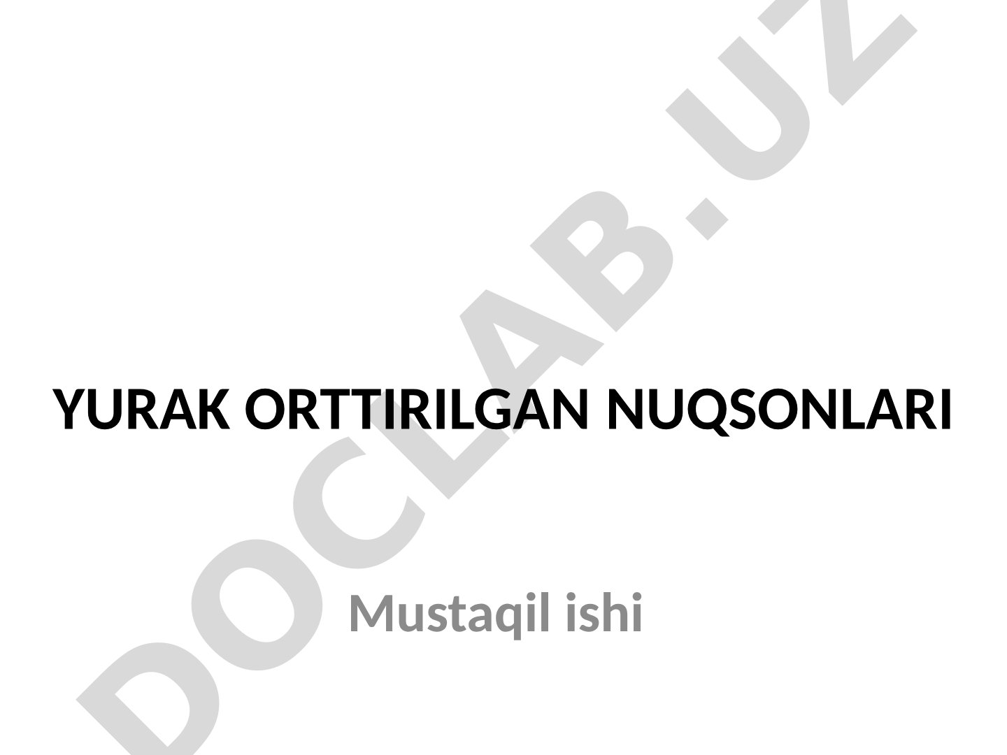 Yurak orttirilgan nuqsonlari, xususan mitral klapan yetishmovchiligi haqida
