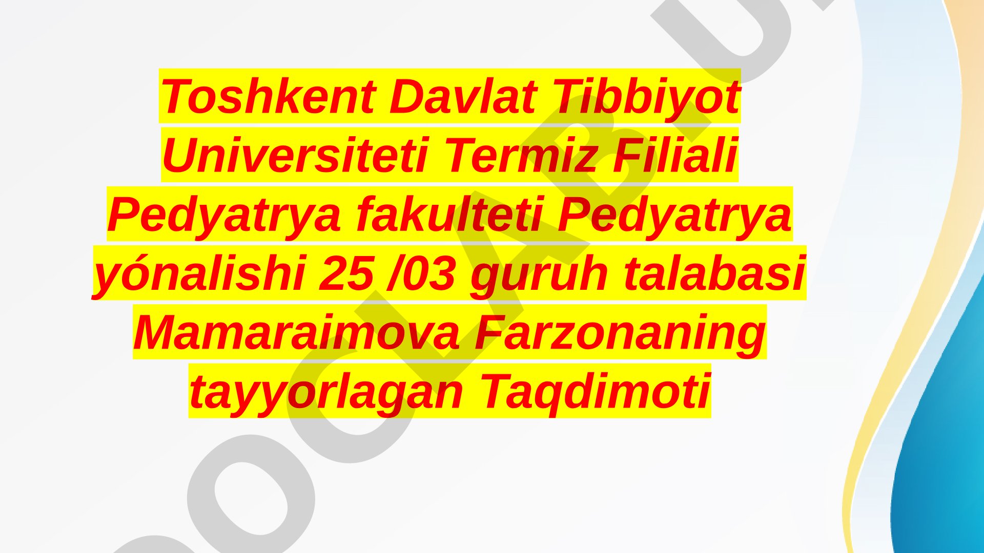 Yangi O'zbekiston tushunchasi va uning mazmun mohiyati