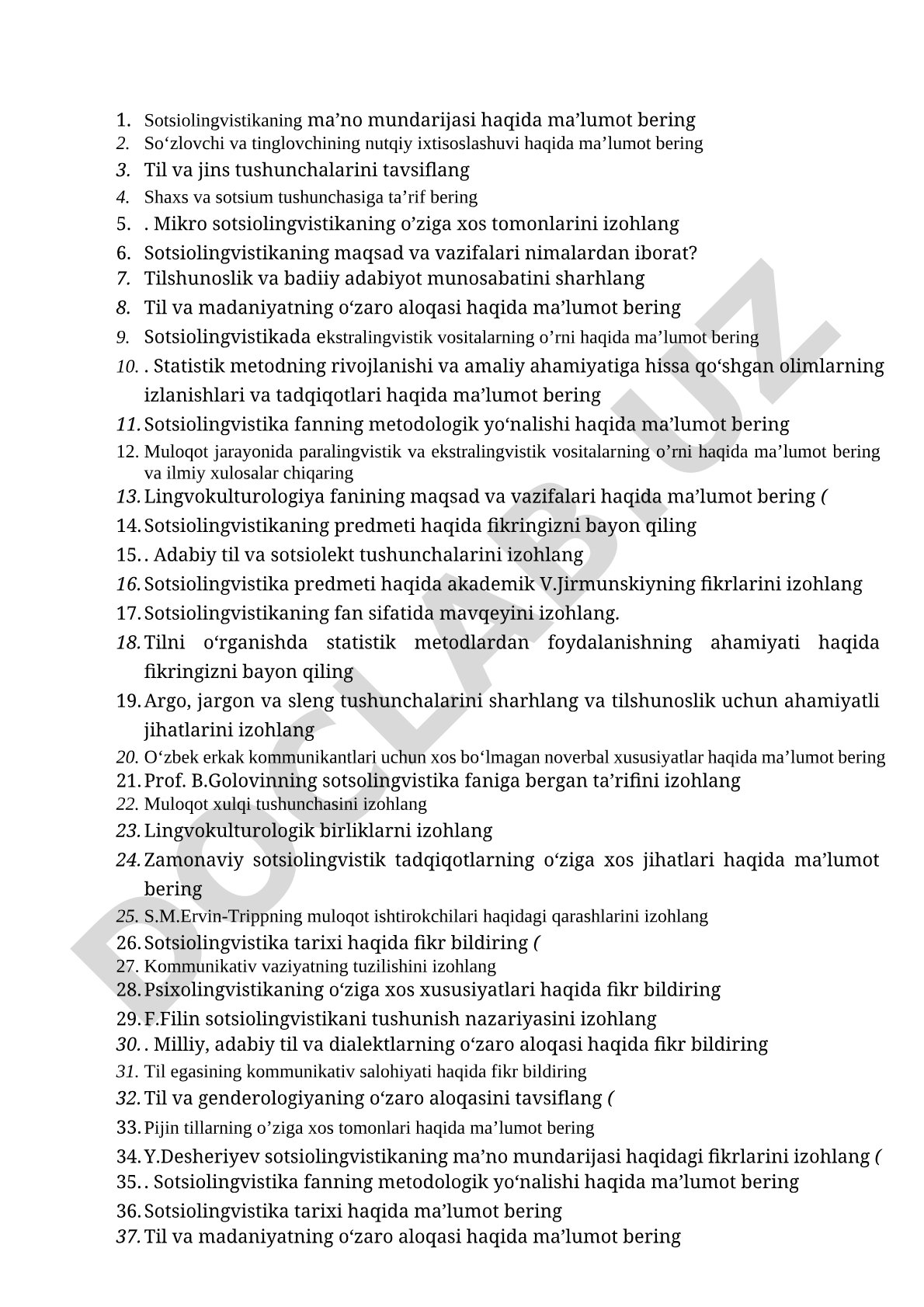 Sotsiolingvistikaning ma’no mundarijasi va metodologik yo‘nalishi