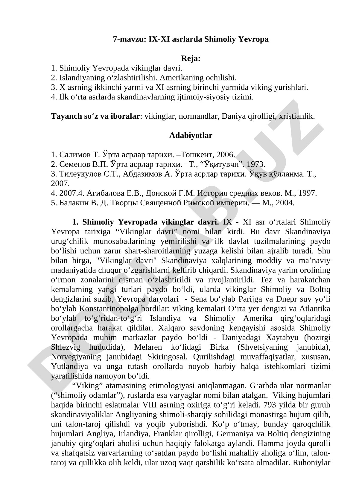 IX-XI asrlarda Shimoliy Yevropa