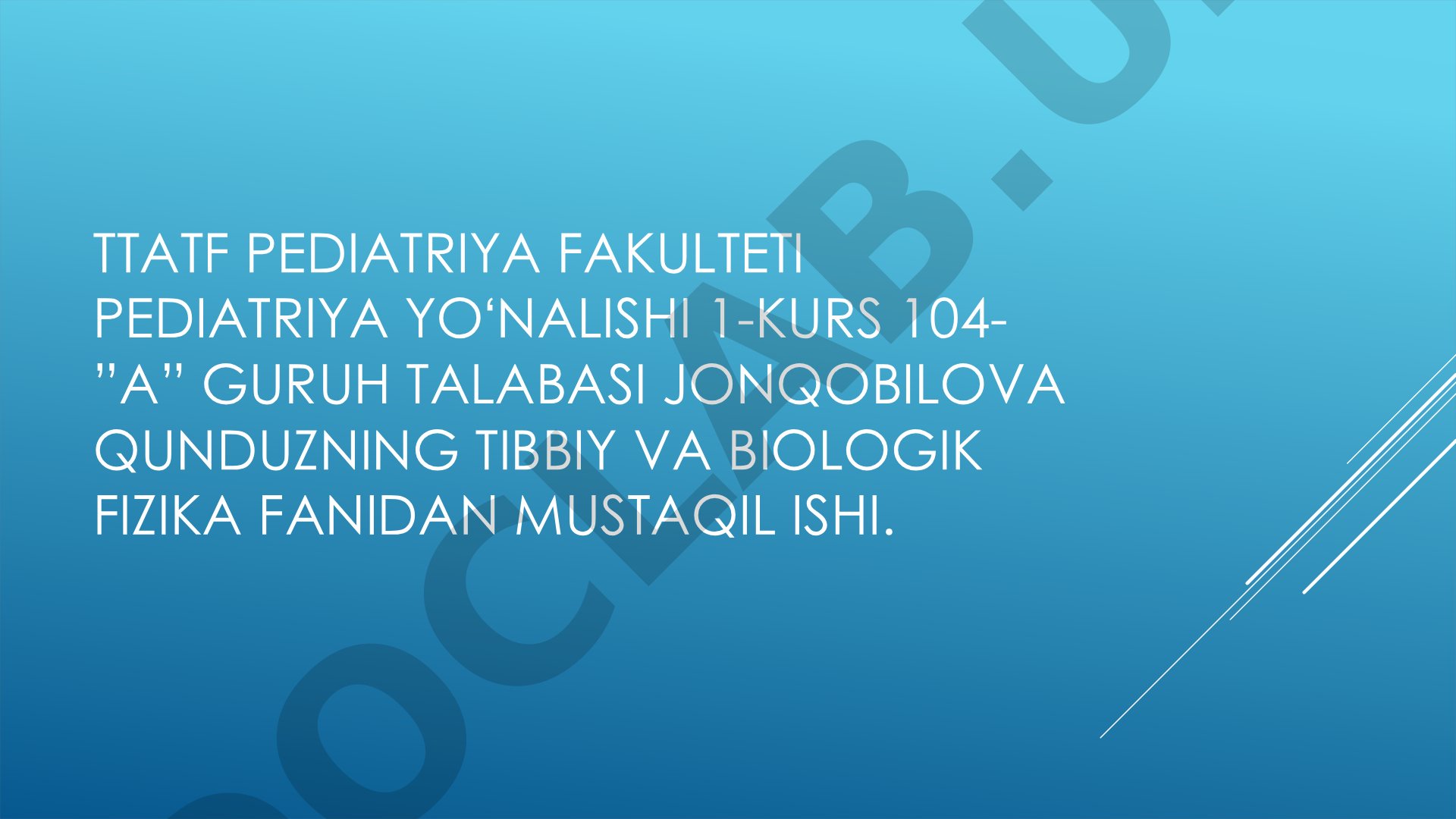 Litotripsiya va laparoskopiyaning jarrohlikda qo'llanilishi