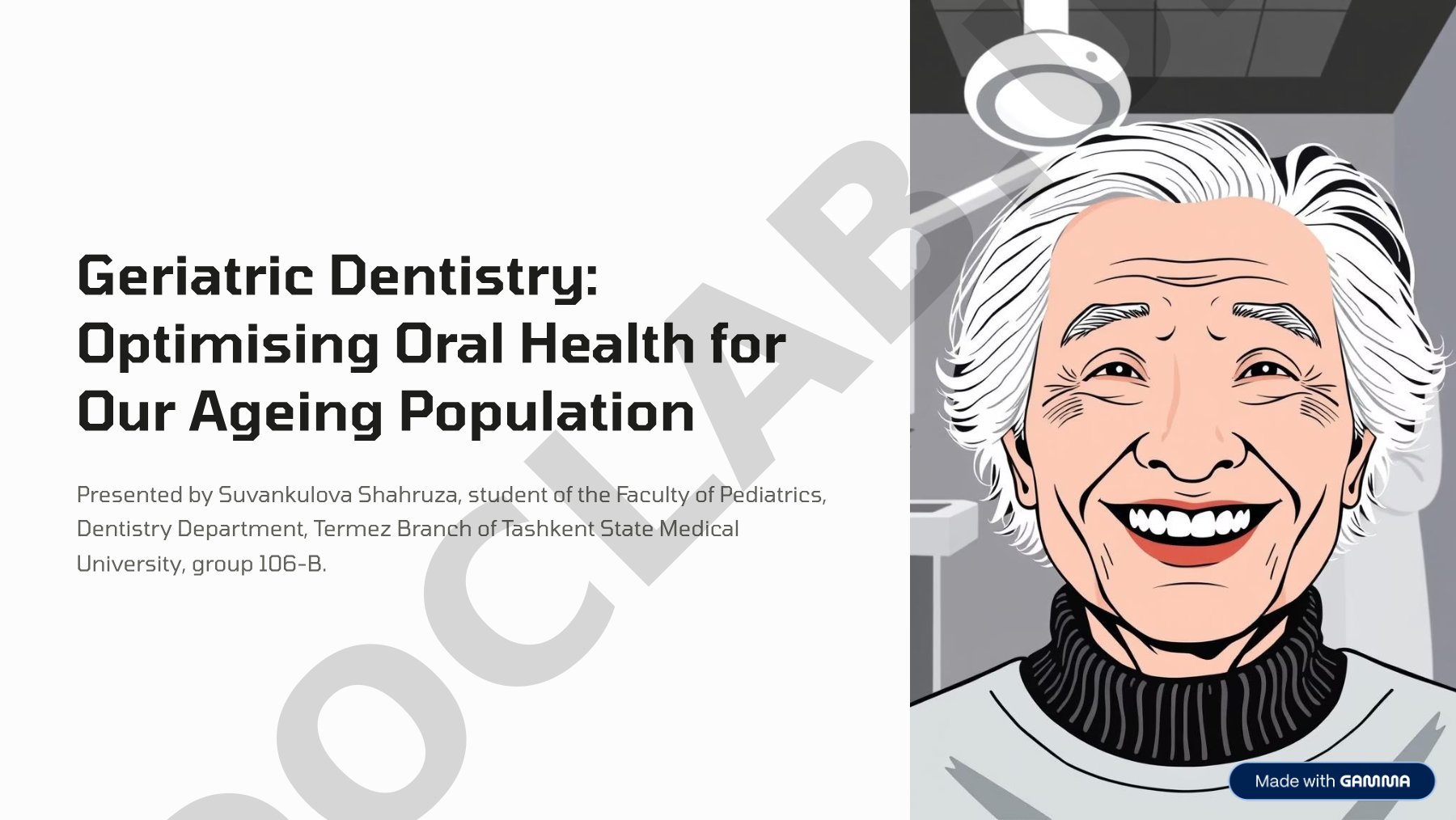 Geriatric Dentistry: Optimising Oral Health for Our Ageing Population