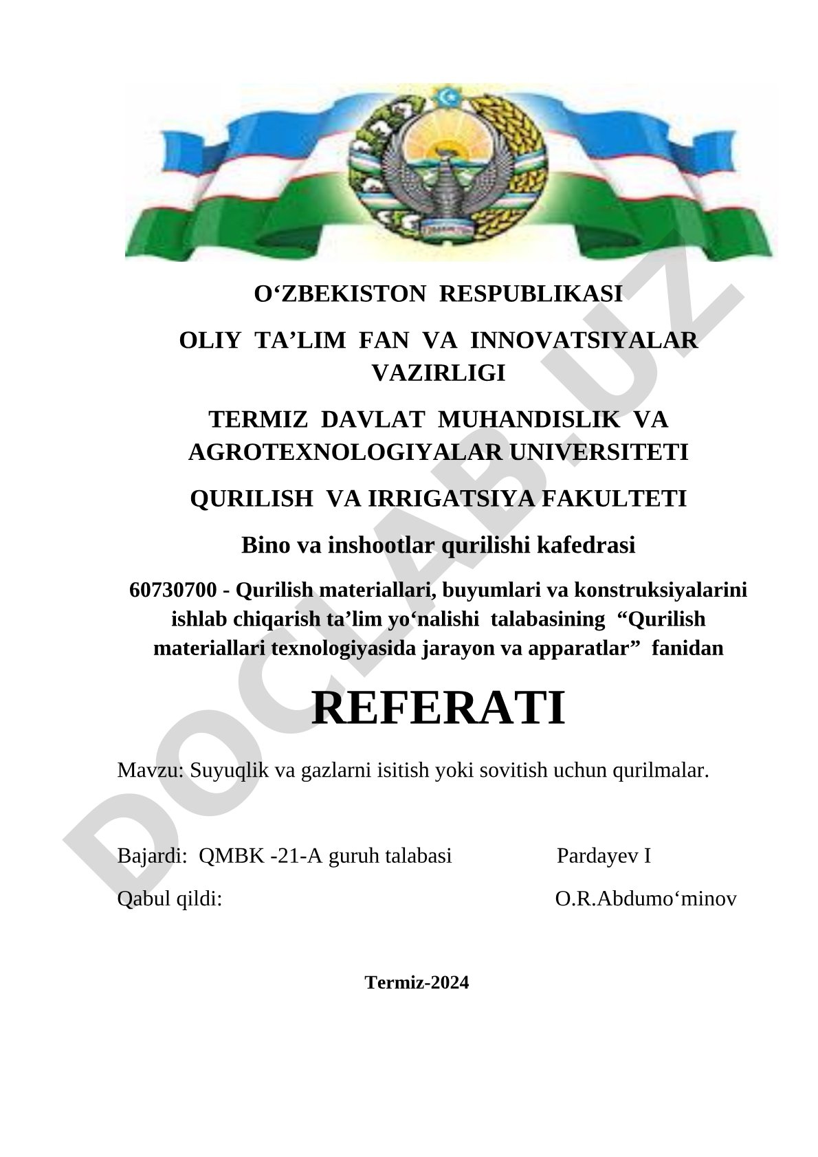 Suyuqlik va gazlarni isitish yoki sovitish uchun qurilmalar