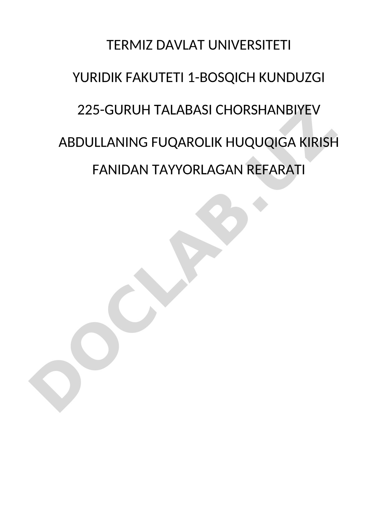 Majburiyatlarning bekor bo'lishi