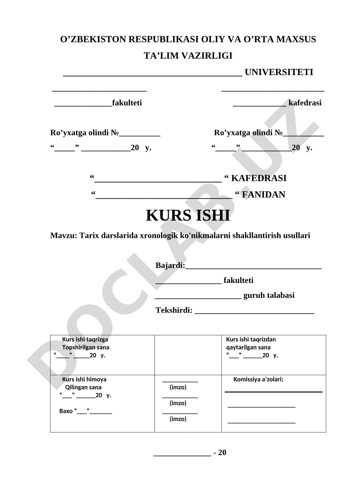Tarix darslarida xronologik ko'nikmalarni shakllantirish usullari