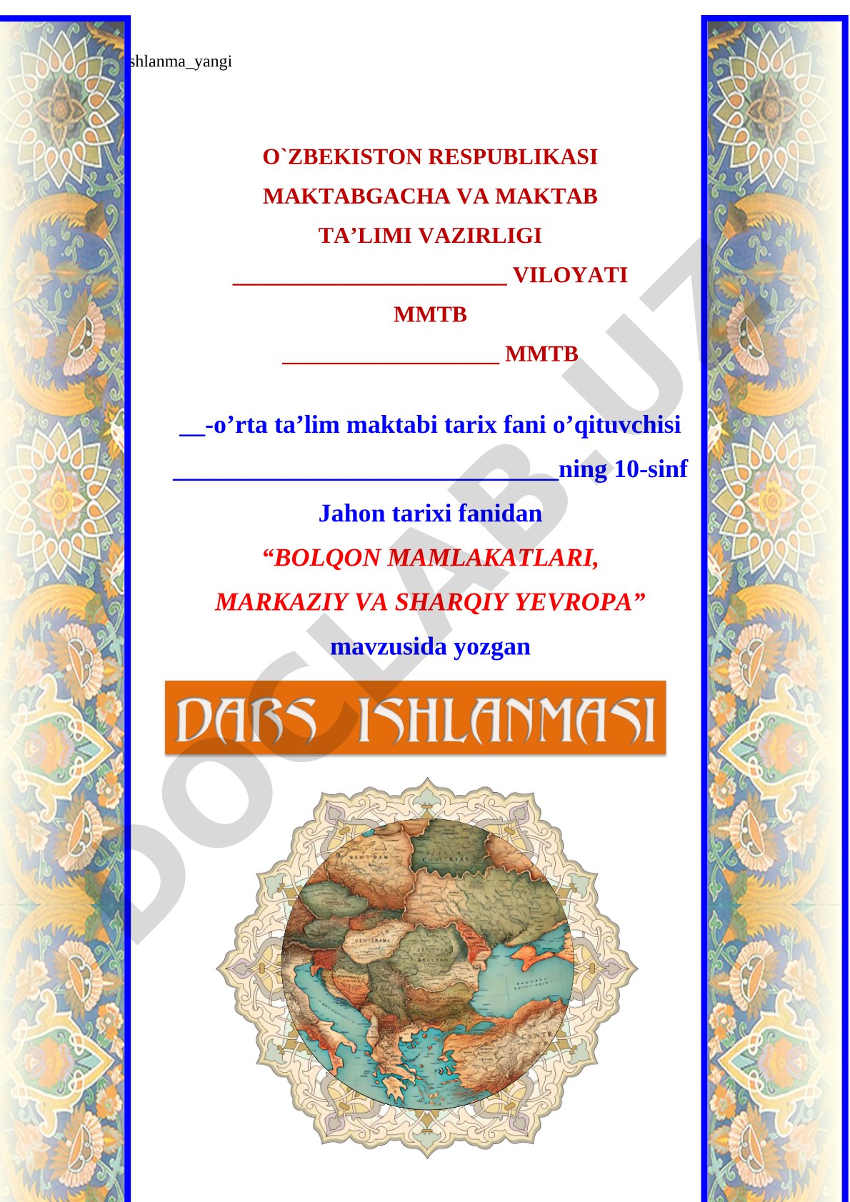 Bolqon mamlakatlari, Markaziy va Sharqiy Yevropa